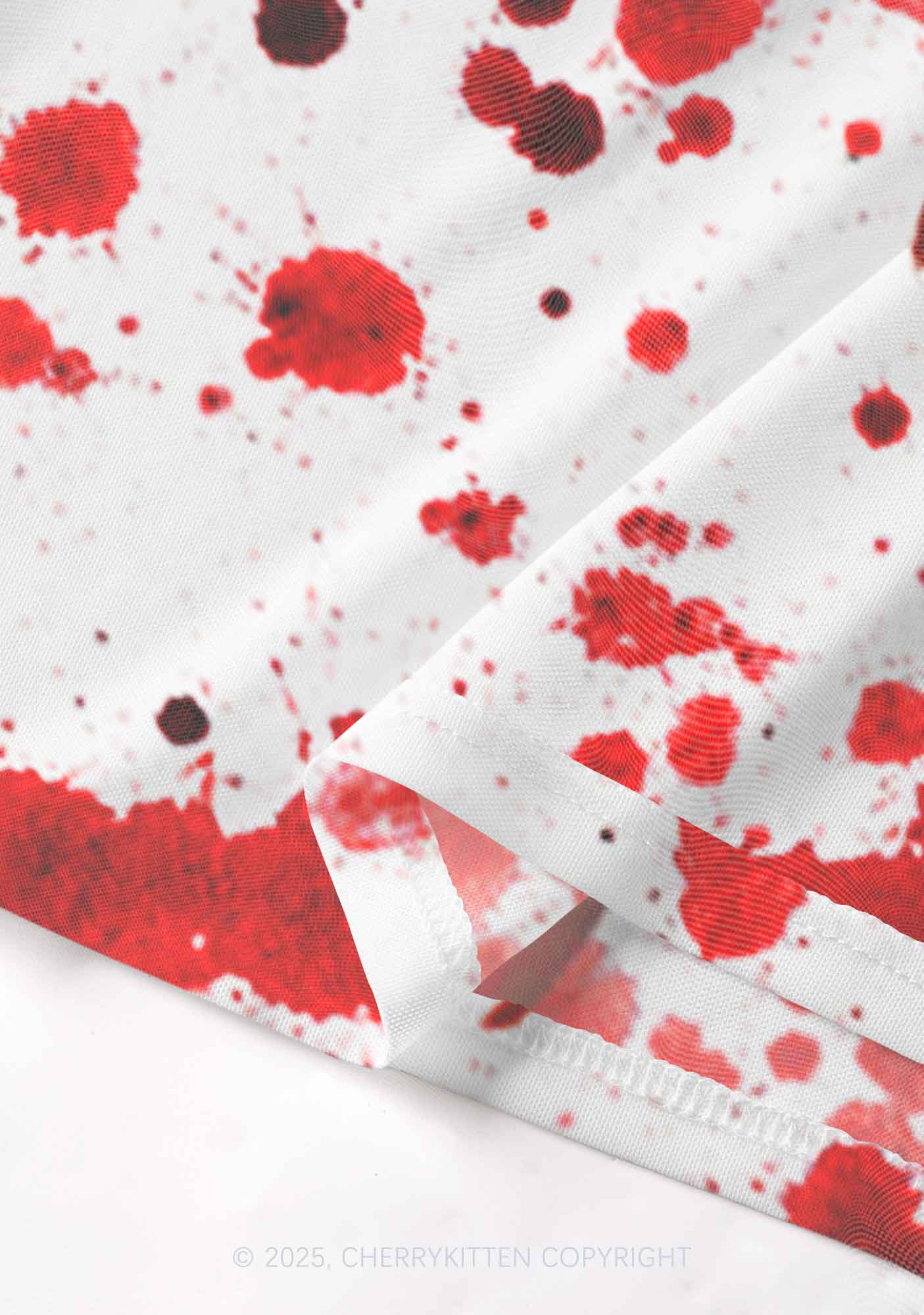 Halloween Bloody Ghost Y2K Mesh Cami Tank Cherrykitten