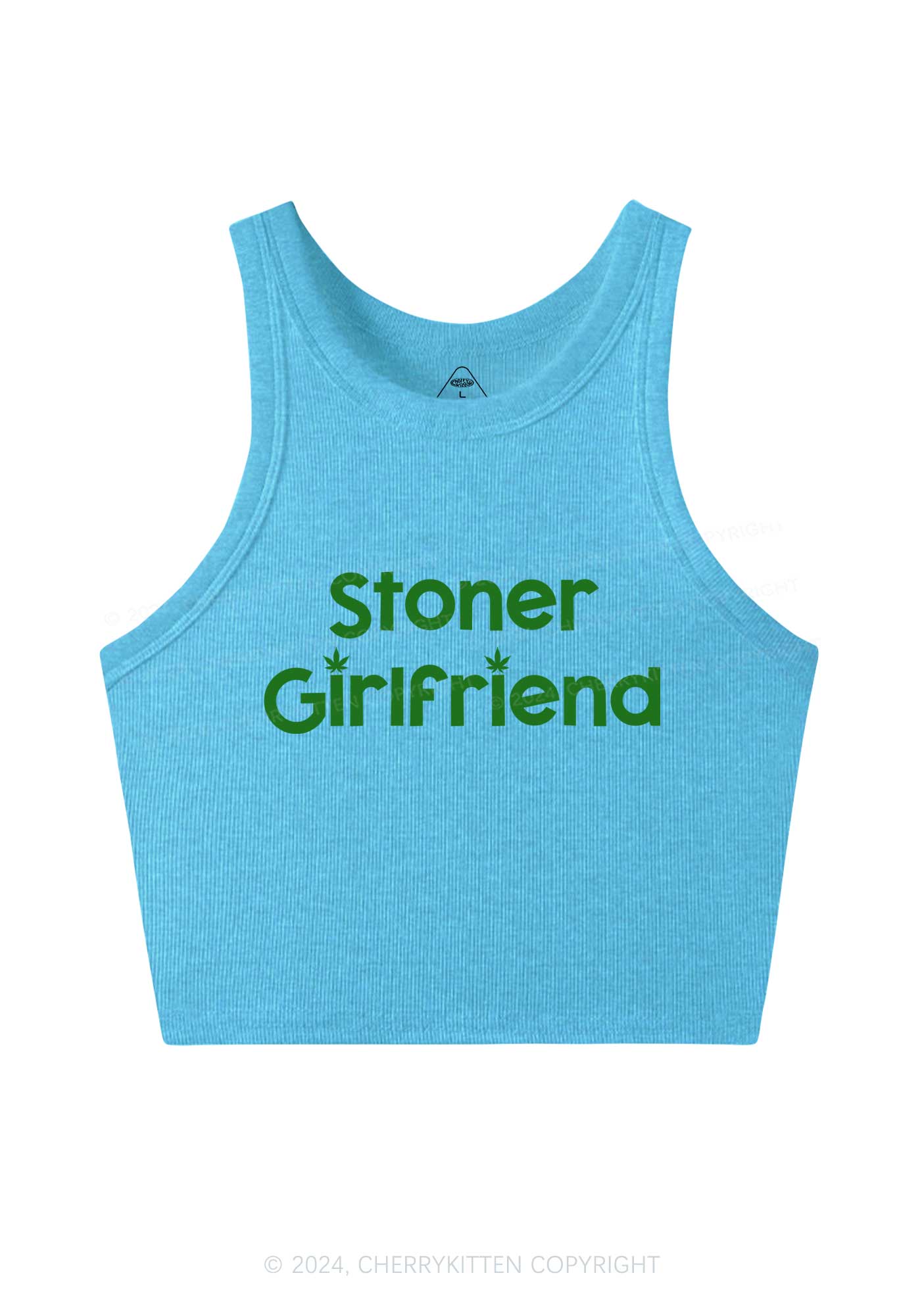 Stoner Girlfriend Y2K Crop Tank Top Cherrykitten