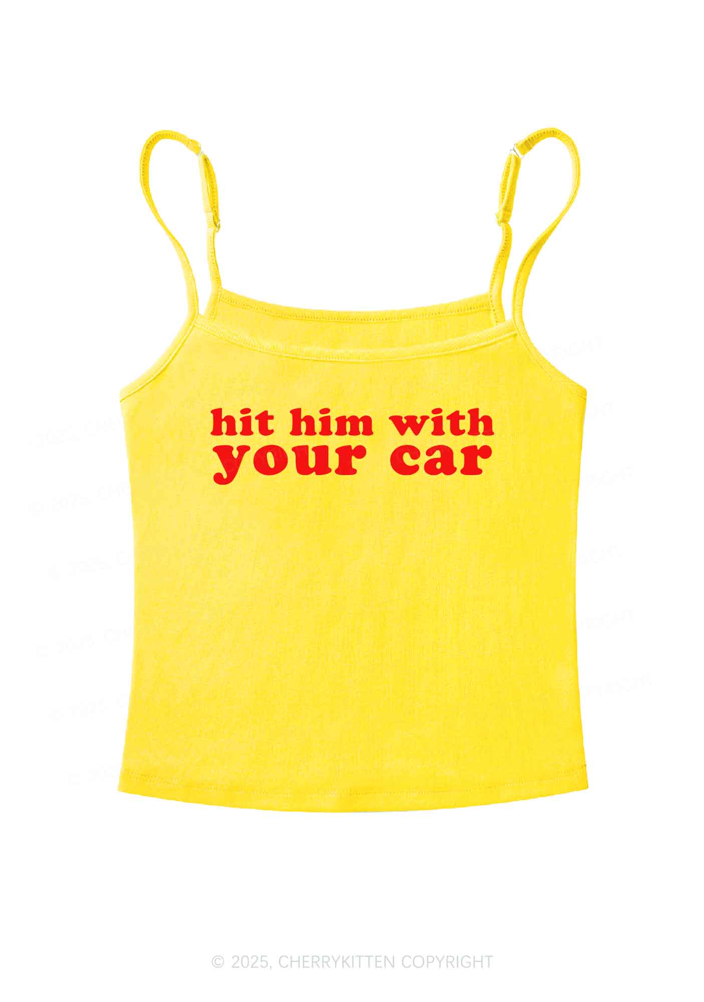 Hit Him Y2K Spaghetti Strap Cami Cherrykitten