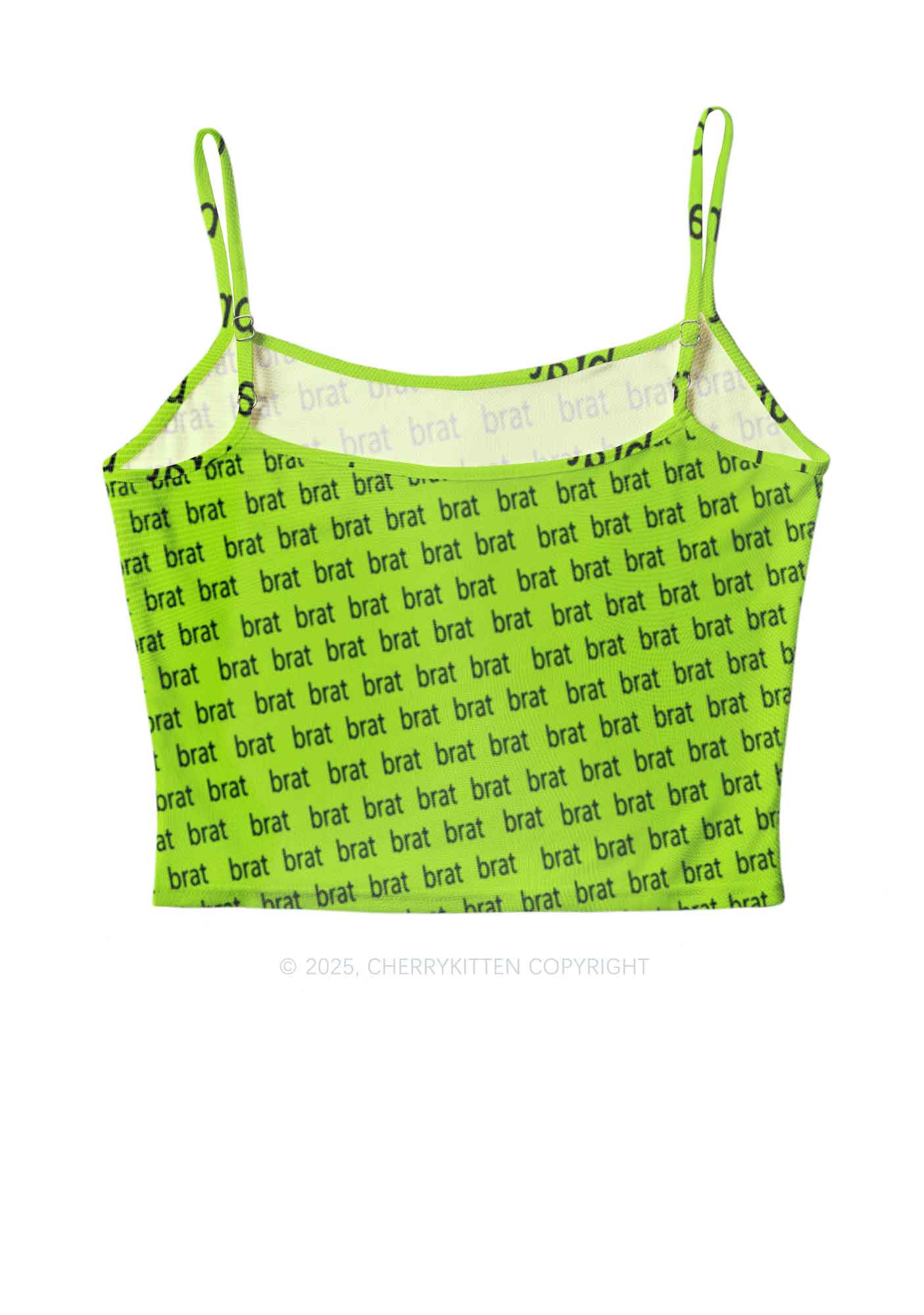 Green Brat Summer Y2K Mesh Cami Tank Cherrykitten