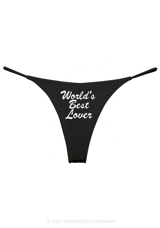 World's Best Lover Y2K Bikini String Thong Cherrykitten