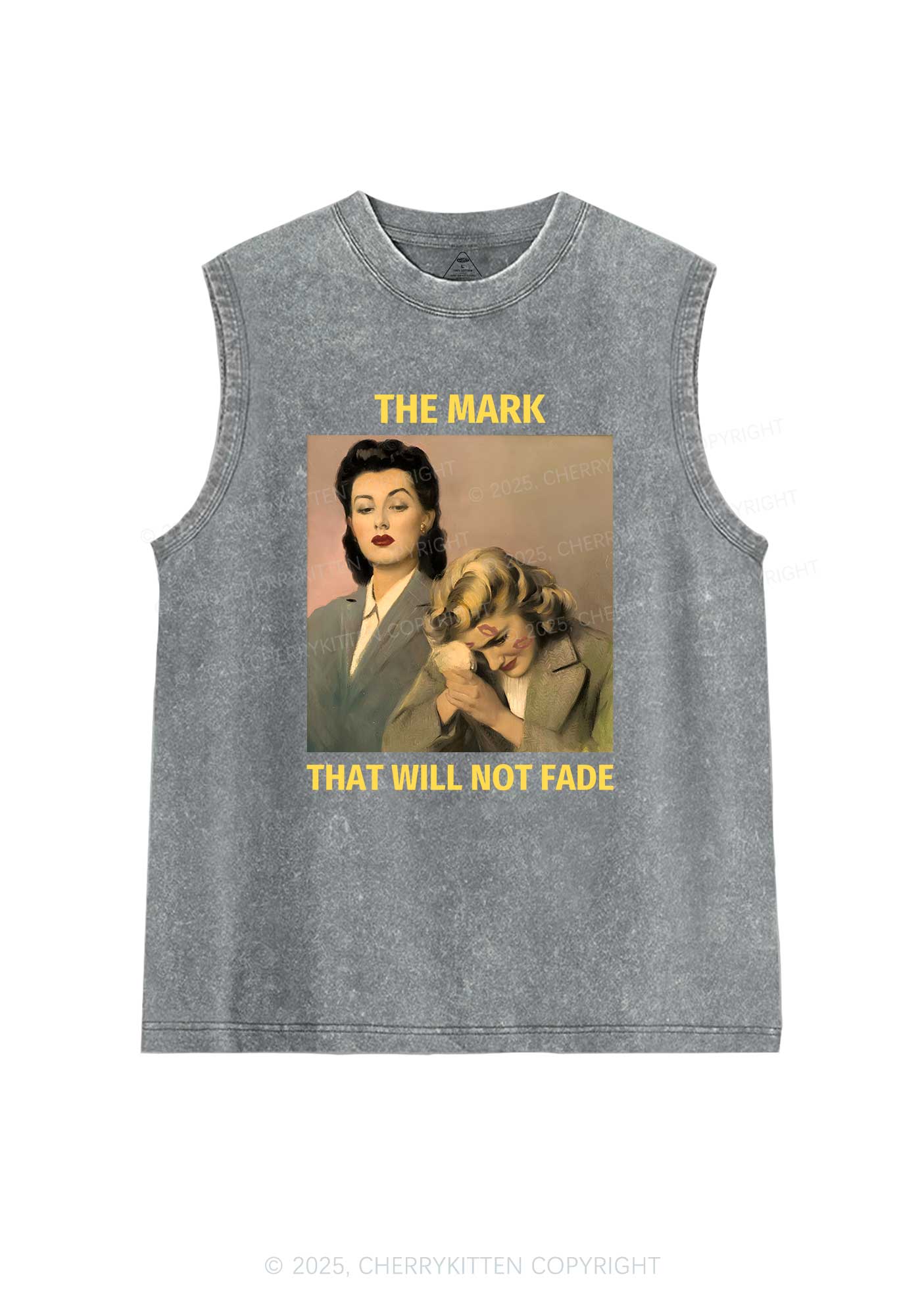 Mark Will Not Fade Pride Y2K Washed Muscle Tank Cherrykitten