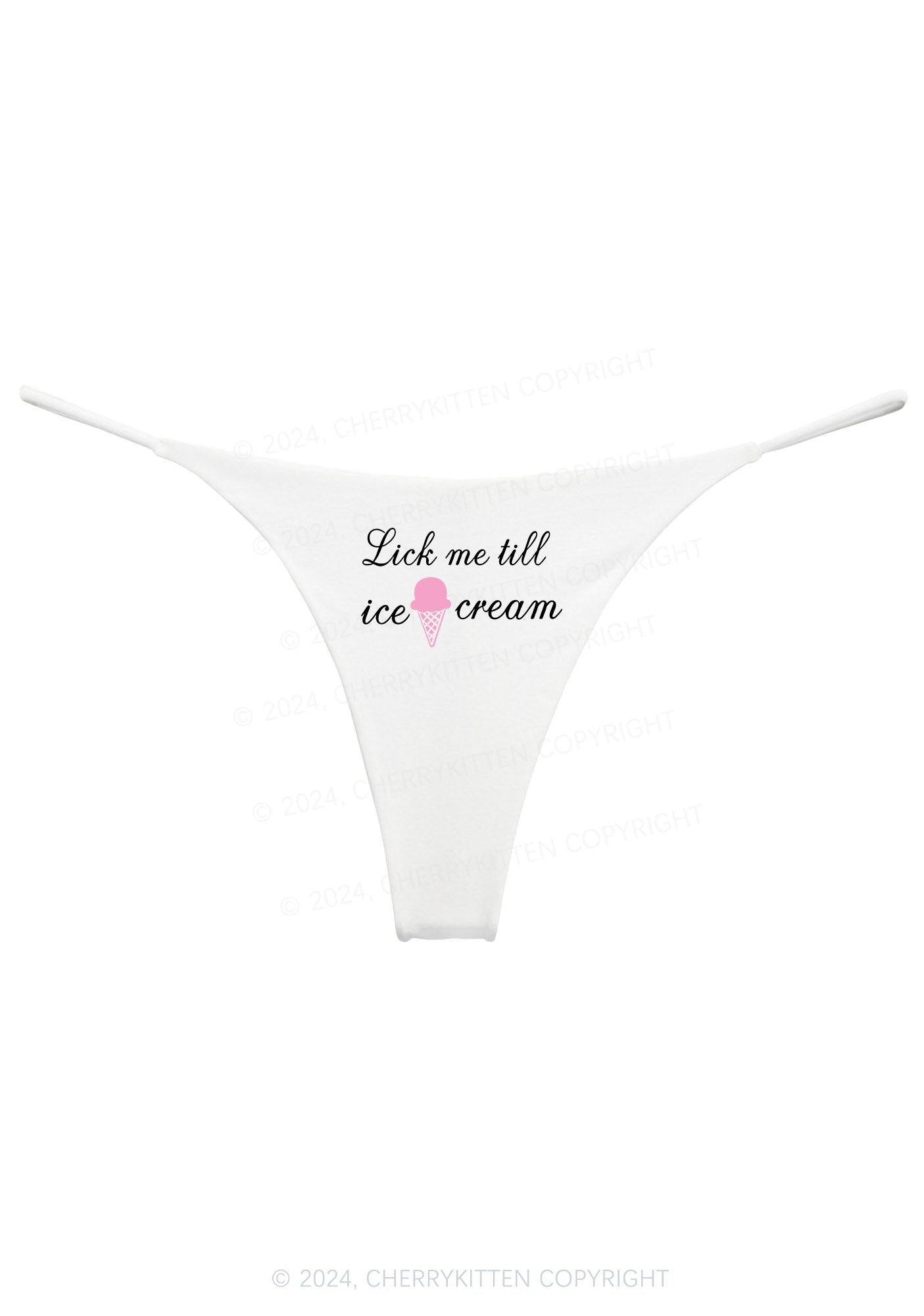 Lick Ice Cream Y2K Bikini String Thong Cherrykitten