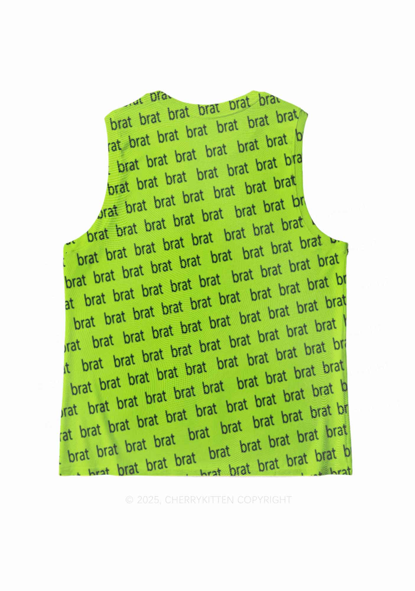 Brat Summer Y2K Mesh Muscle Tank Cherrykitten