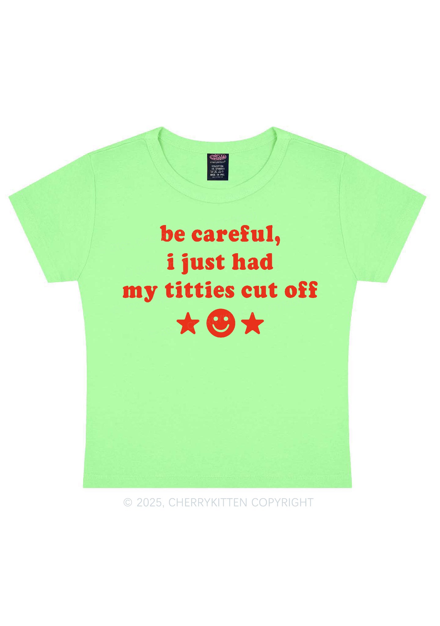 Just Had Txtties Cut Off Pride Y2K Baby Tee Cherrykitten