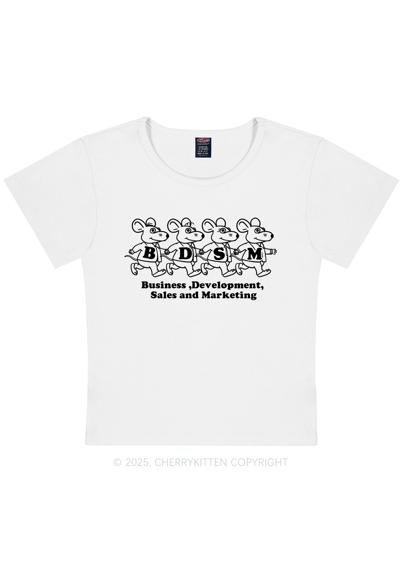 BDSM Rats Y2K Baby Tee Cherrykitten