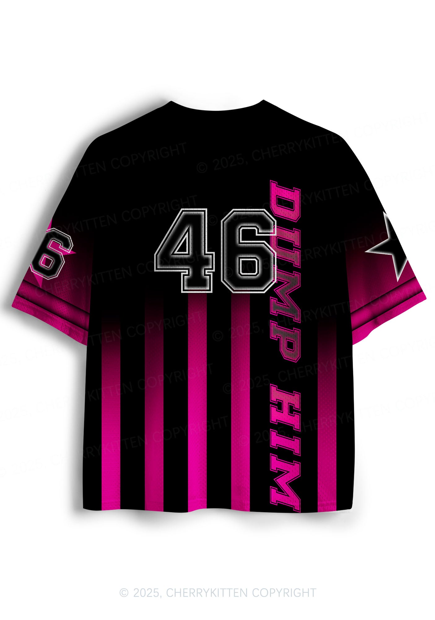 Custom Black Dump Him Y2K Sport Jersey Shirts Cherrykitten