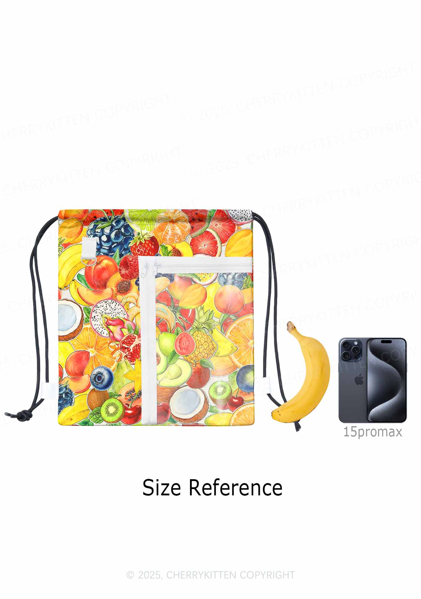 Fruity Chaos Pride Y2K Drawstring Itabag Backpack Cherrykitten