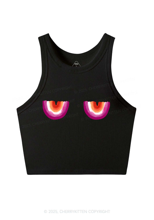 Lesbian Bxxb Y2K Crop Tank Top Cherrykitten