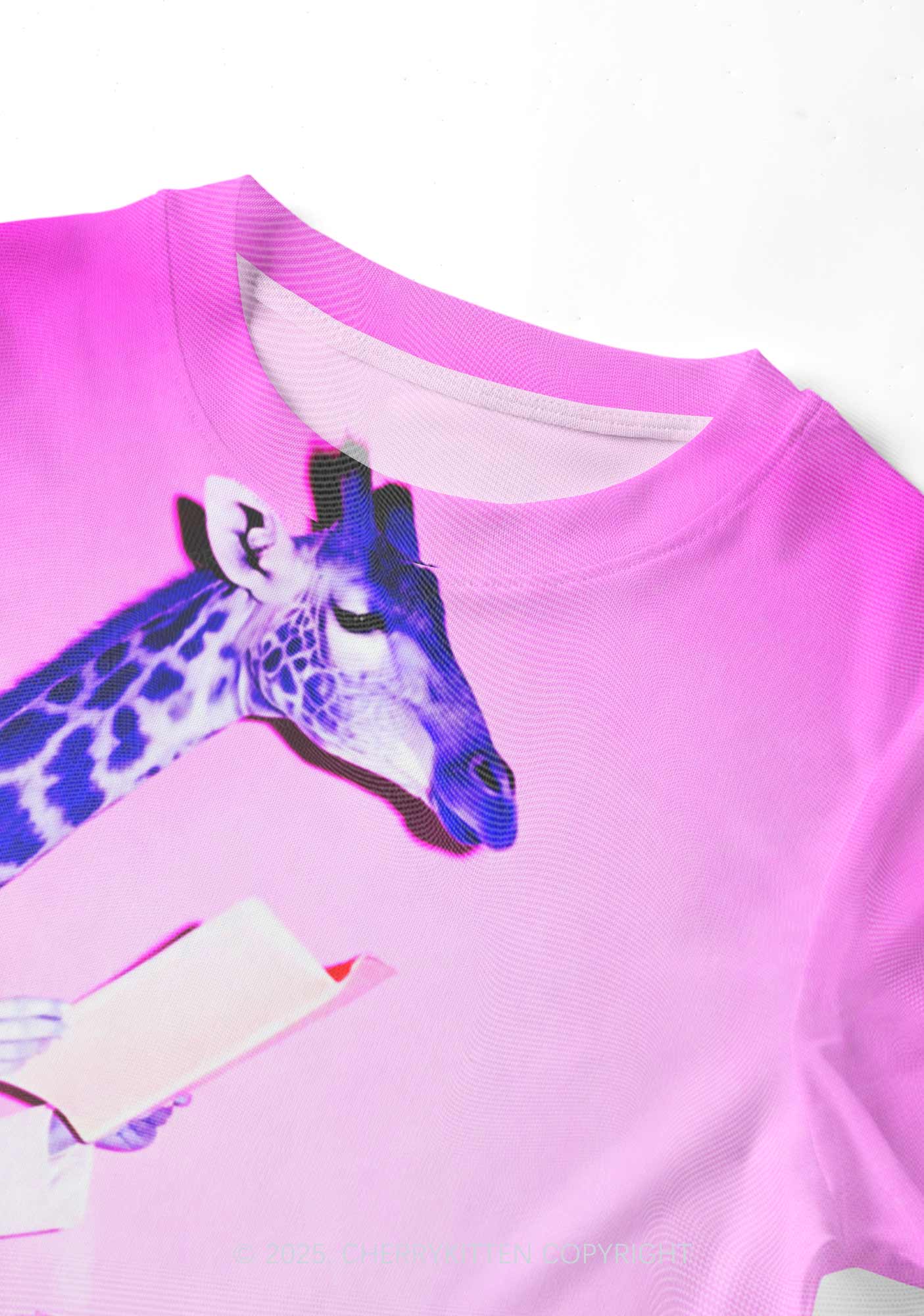 Dr Giraffe Y2K Mesh Crop Top Cherrykitten