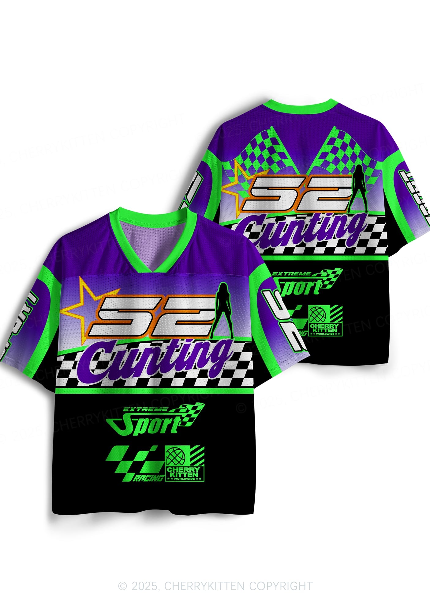Custom Cxxting Racing Y2K Sport Jersey Shirts Cherrykitten