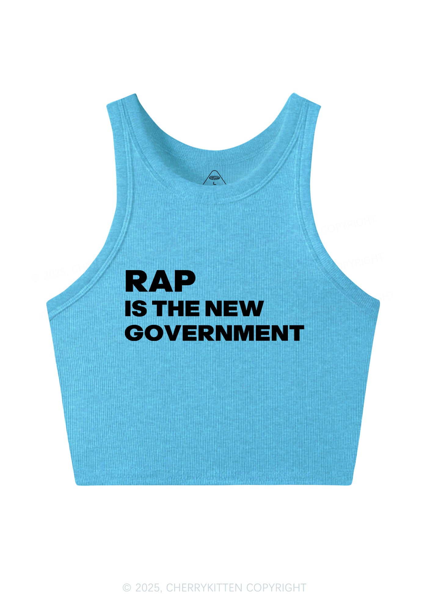 Rap Government Y2K Crop Tank Top Cherrykitten