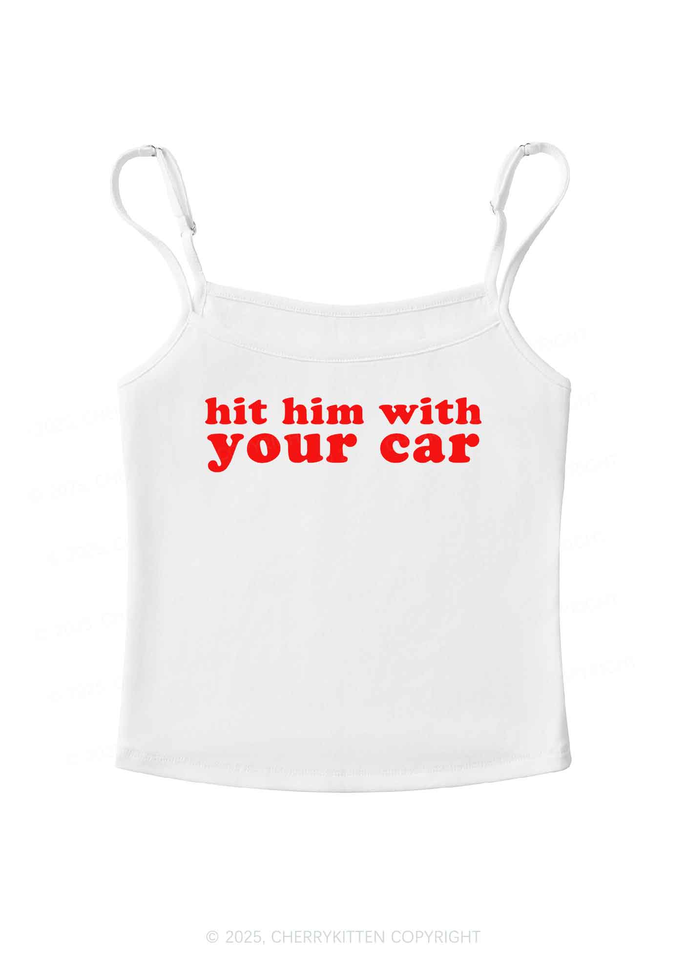Hit Him Y2K Spaghetti Strap Cami Cherrykitten