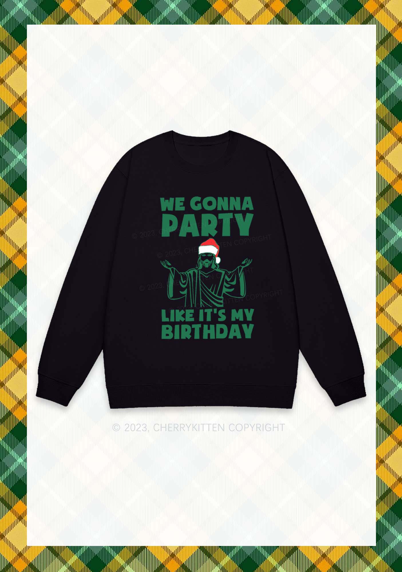 We Gonna Party Christmas Y2K Sweatshirt Cherrykitten