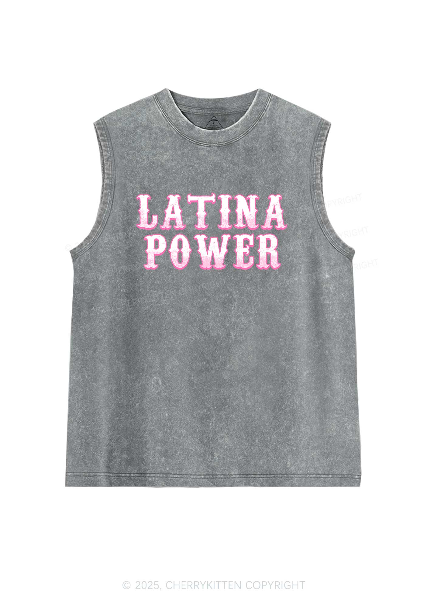 Latina Power Y2K Washed Tank Cherrykitten
