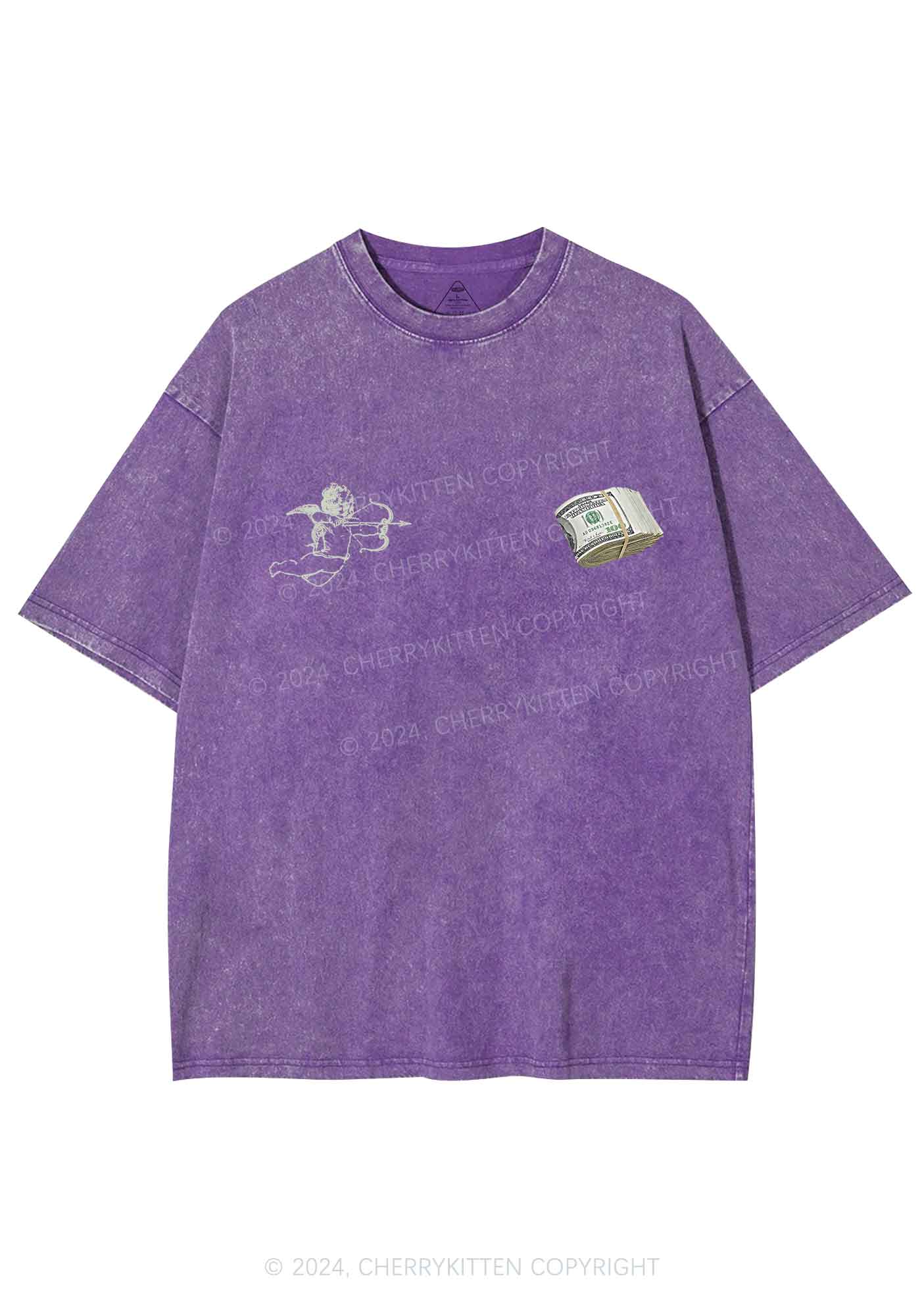 Cupid Cash Y2K Valentine's Day Washed Tee Cherrykitten