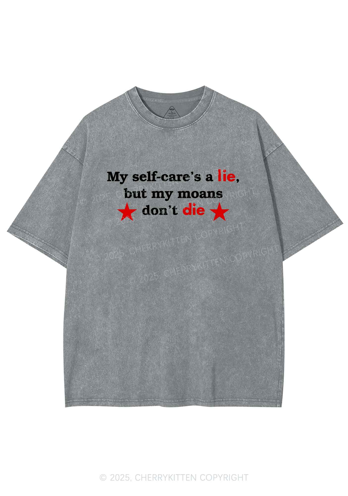 My Moans Dont Die Y2K Shirts Washed Tee Cherrykitten