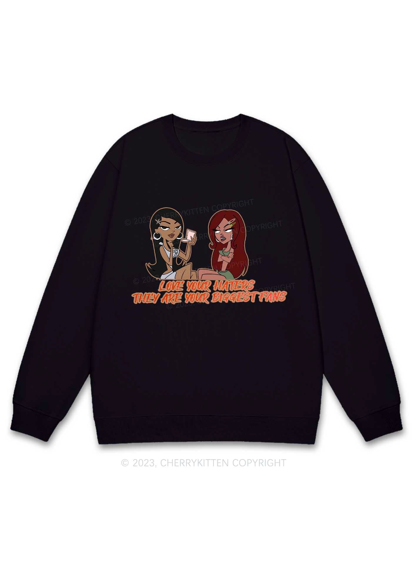 They Are Your Biggest Fans Y2K Sweatshirt Cherrykitten