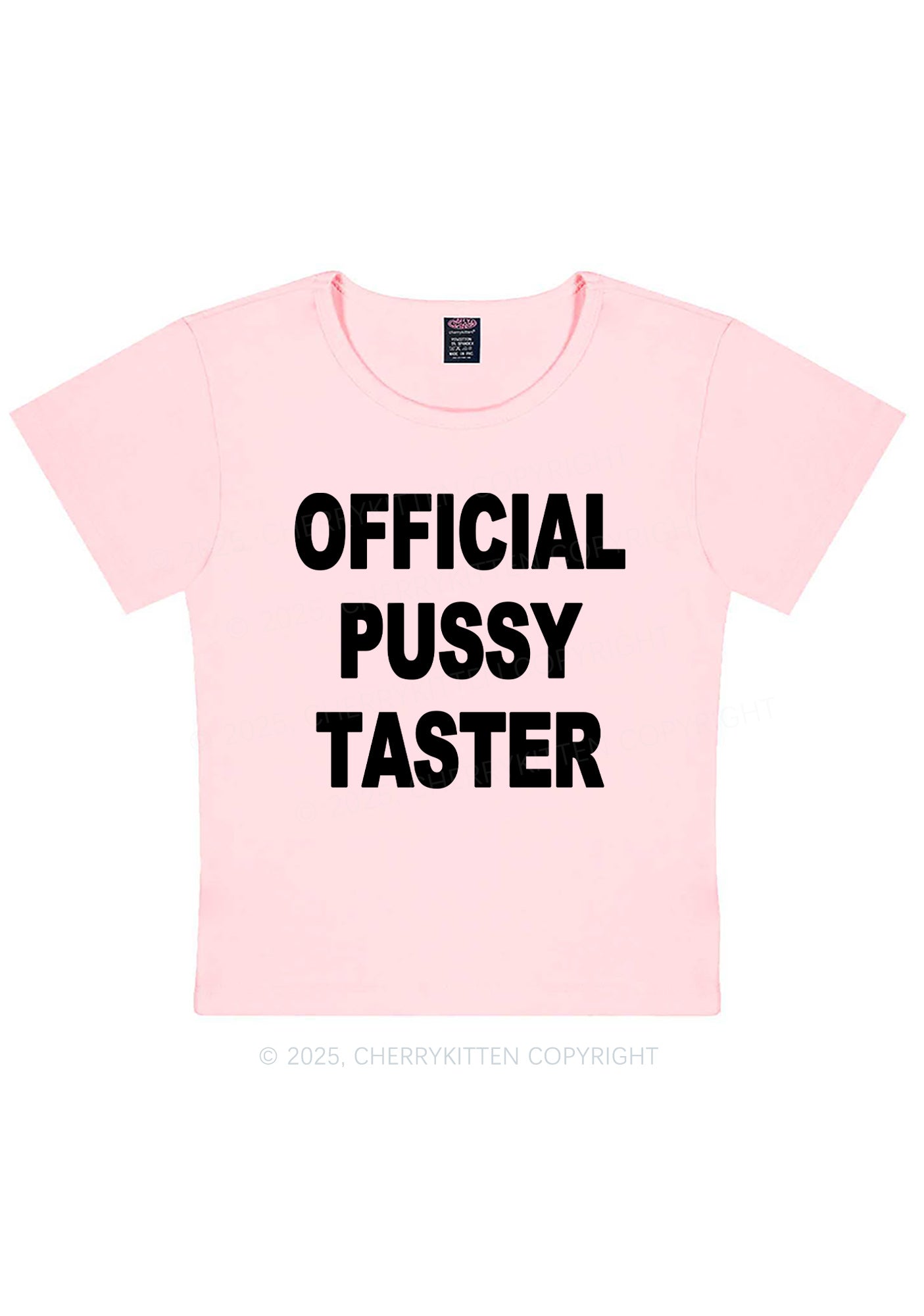 Official Puxxy Taster Y2K Baby Tee Cherrykitten