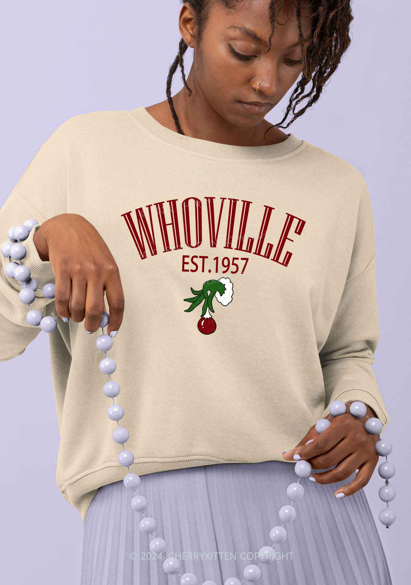 Christmas Whoville Y2K Sweatshirt Cherrykitten