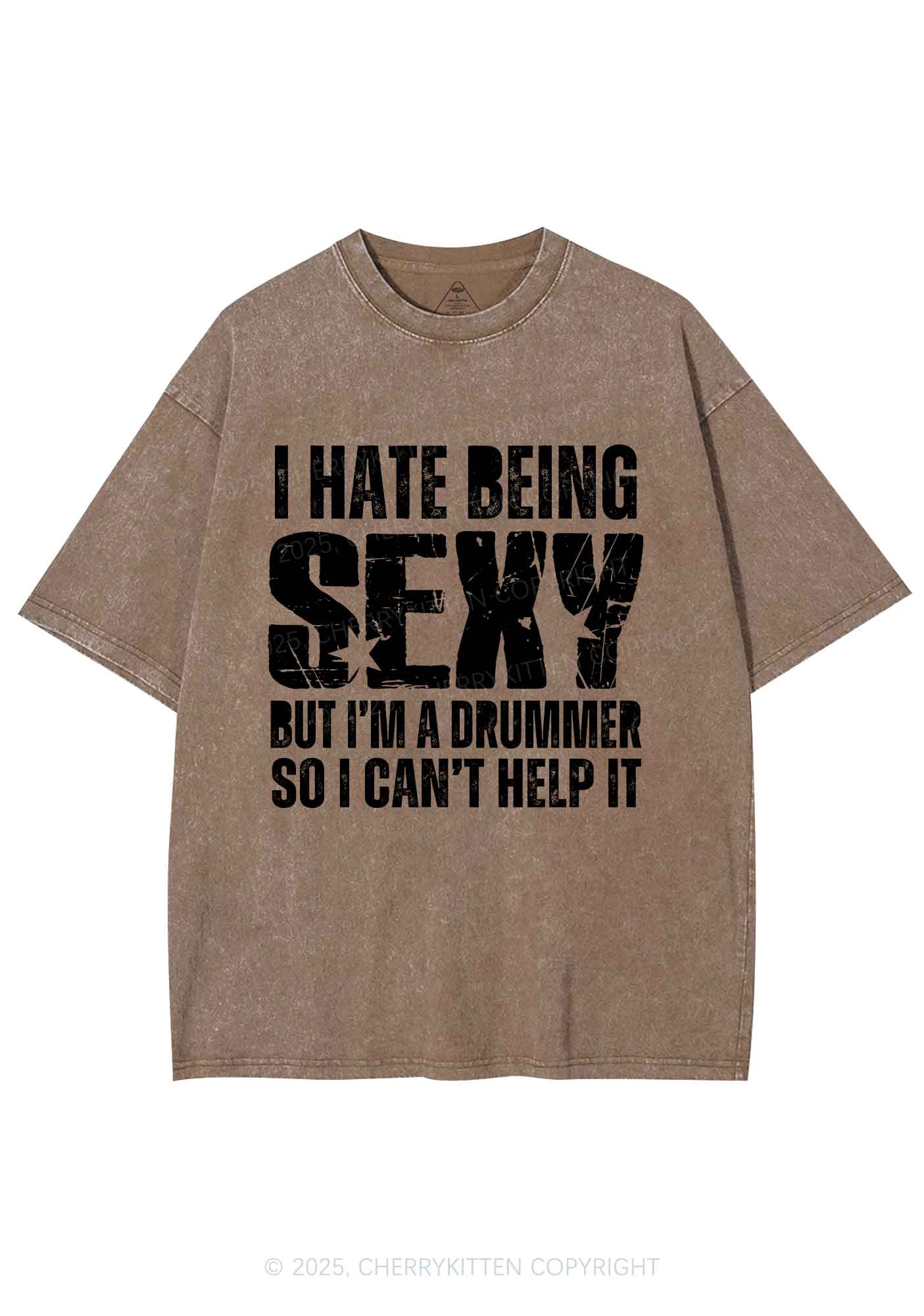 I Hate Being Sexy Y2K Shirts Washed Tee Cherrykitten