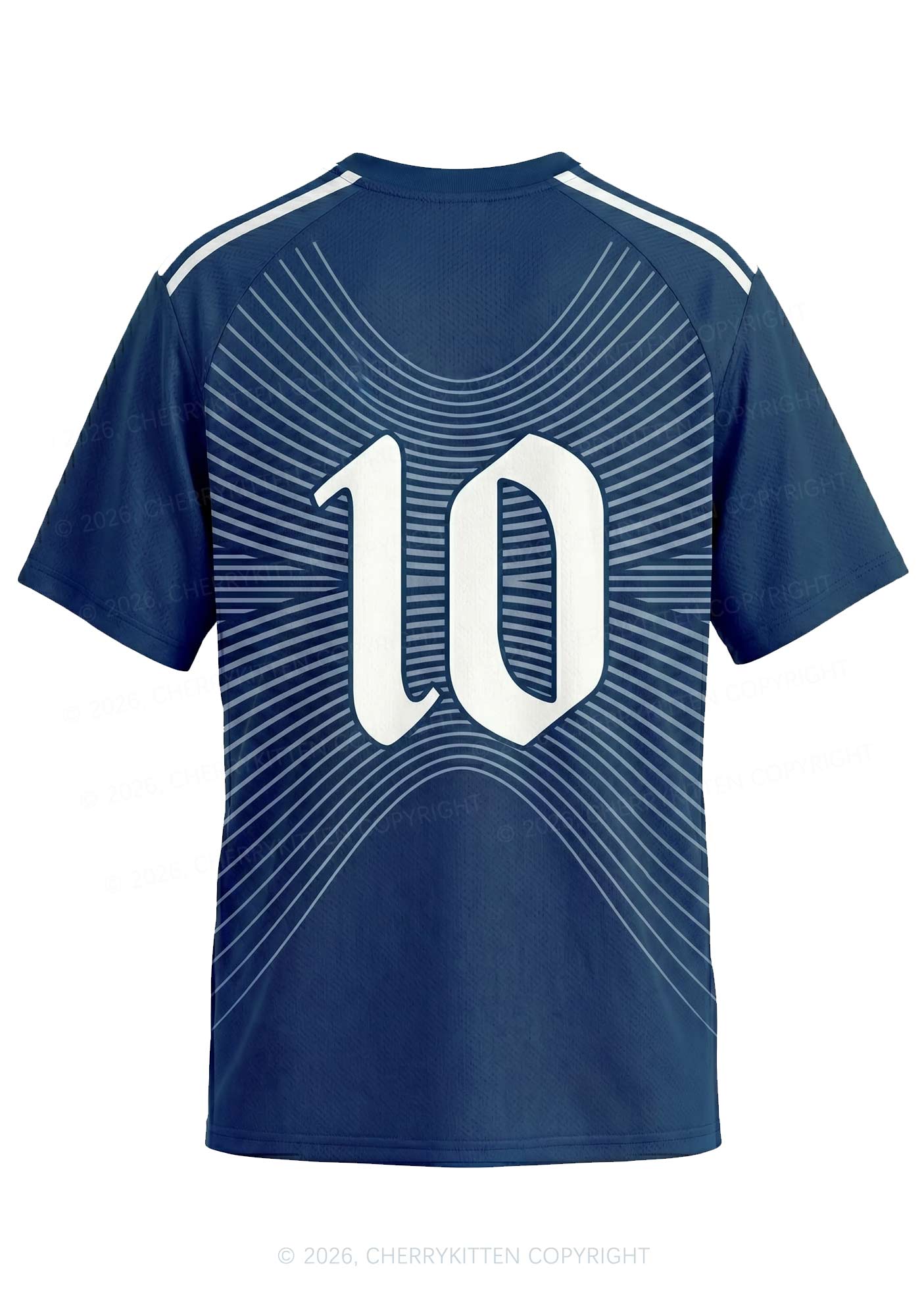 Navy Blue Cxxt Y2K Football Jersey Shirts Cherrykitten