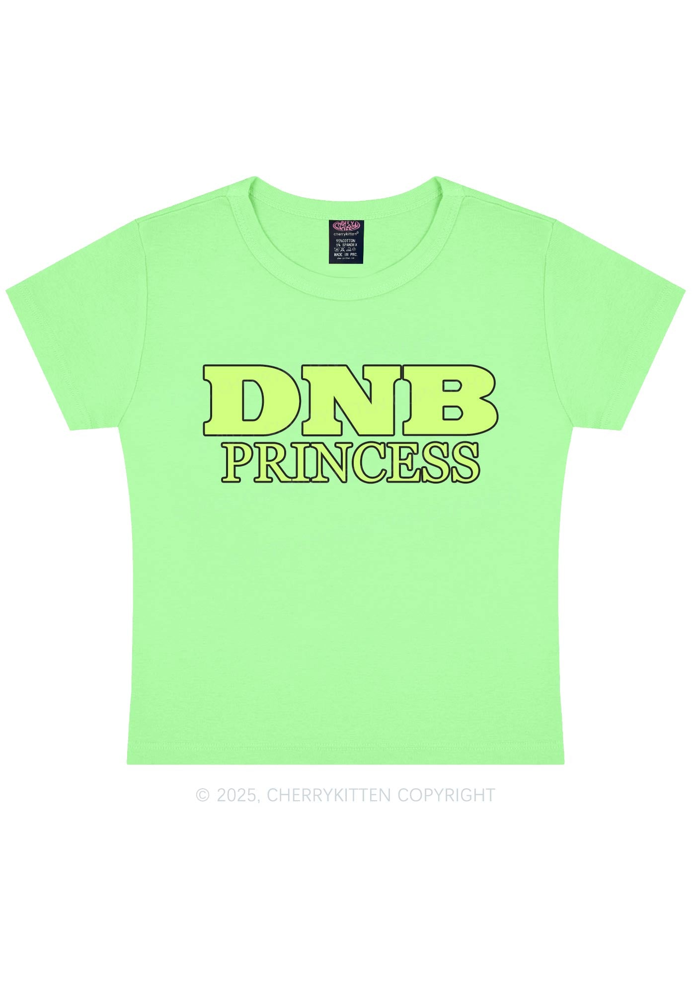 DNB Princess Y2K Baby Tee Cherrykitten