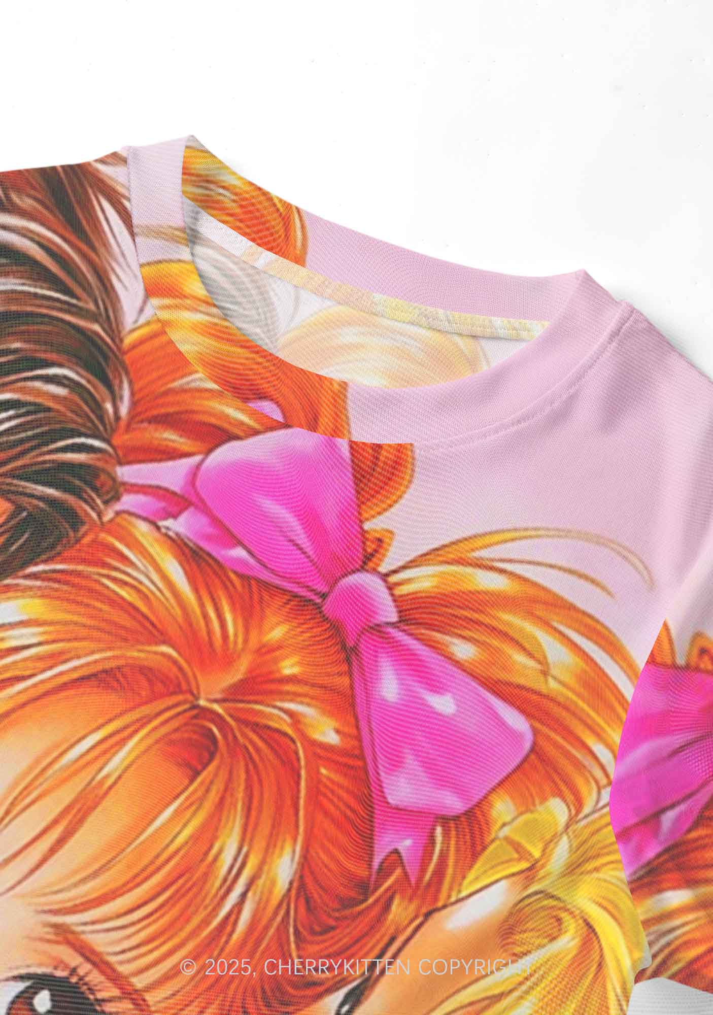 Love Triangle Y2K Mesh Crop Top Cherrykitten
