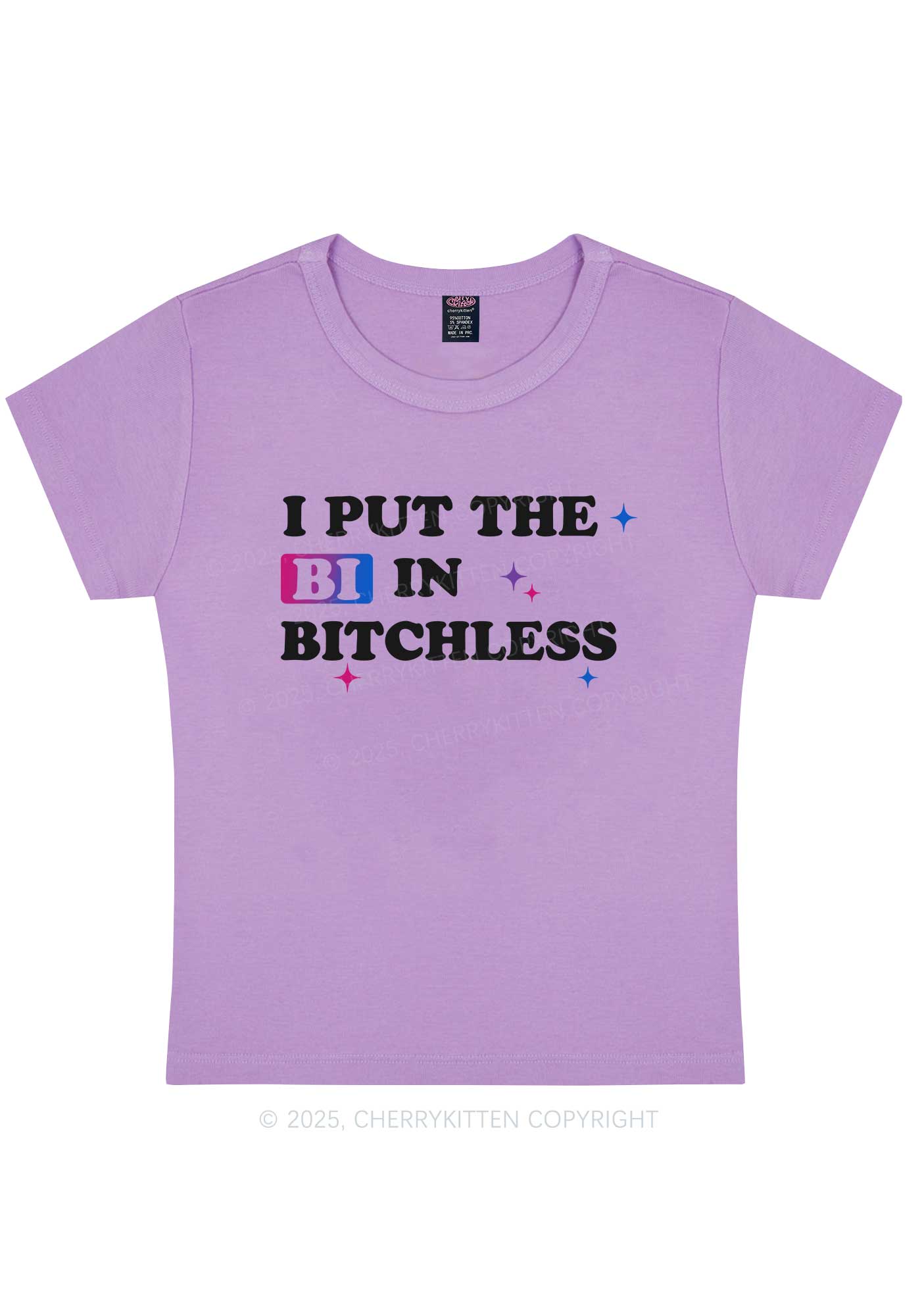 Put BI In Bxxchless Pride Y2K Baby Tee Cherrykitten