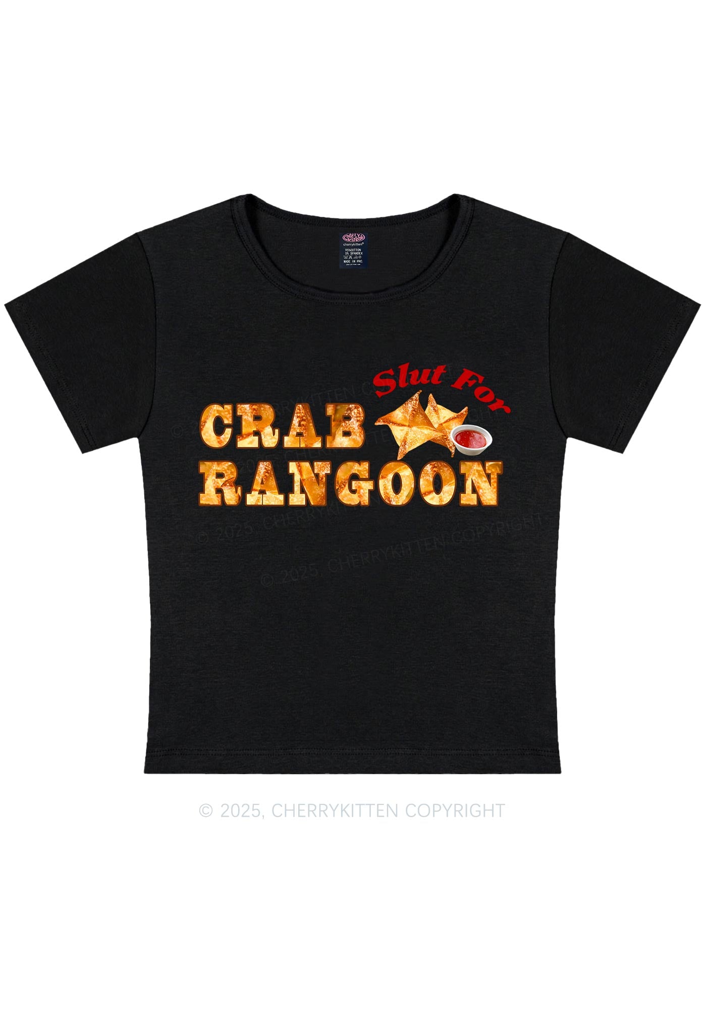 Slxt For Carb Rangoon Y2K Baby Tee Cherrykitten