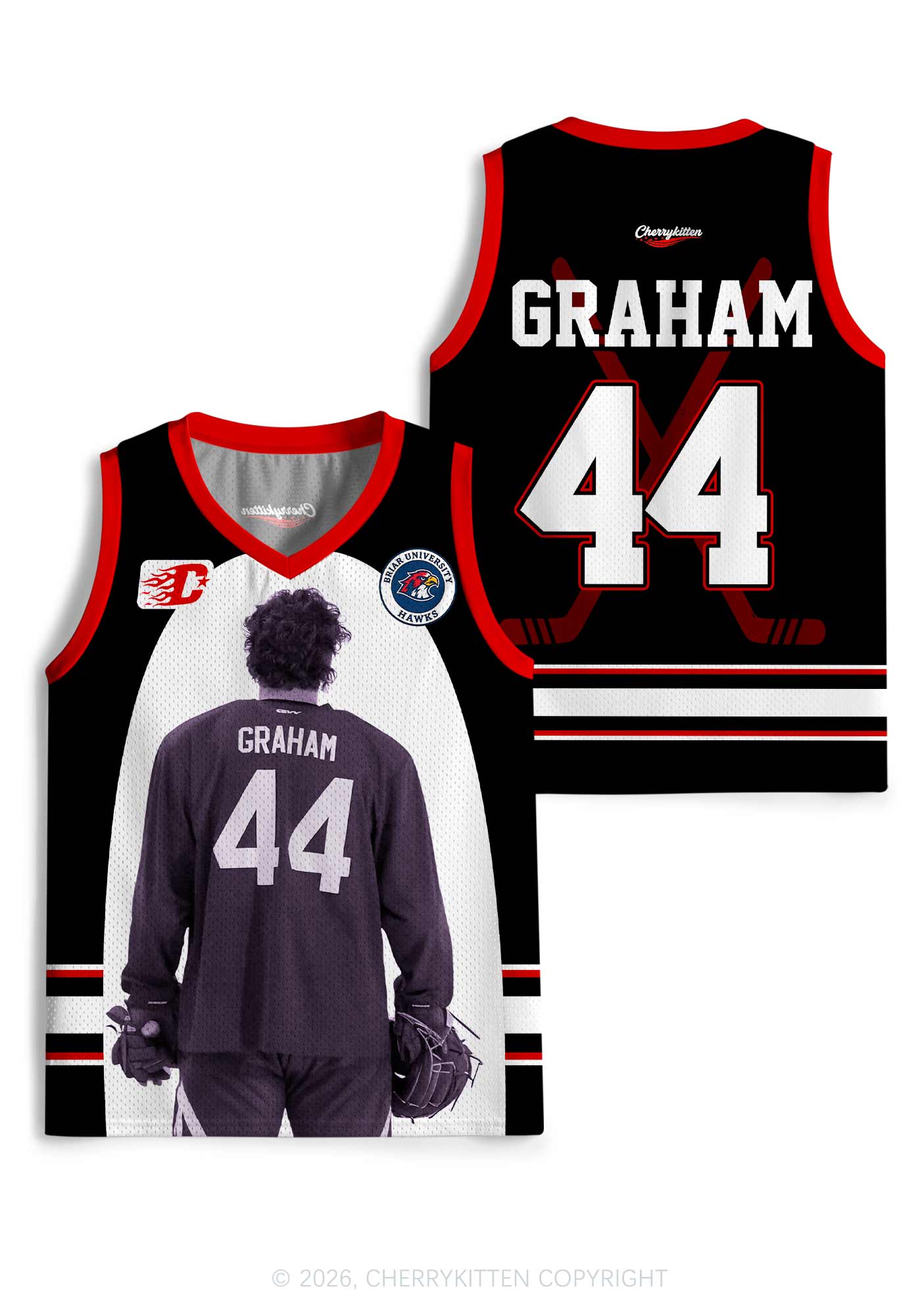 Hockey Player GG Y2K Sport Jersey Tank Cherrykitten