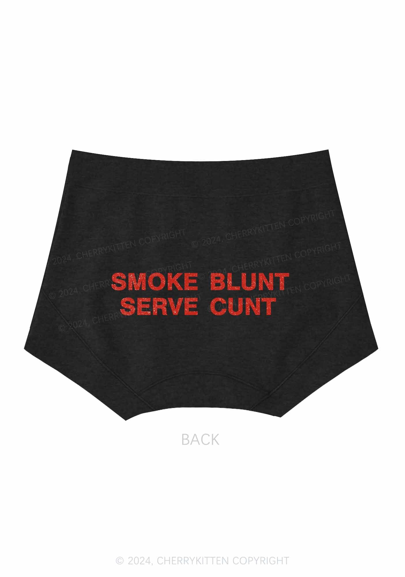 Smoke Blunt Y2K Mid Rise Waist Boyshort Cherrykitten