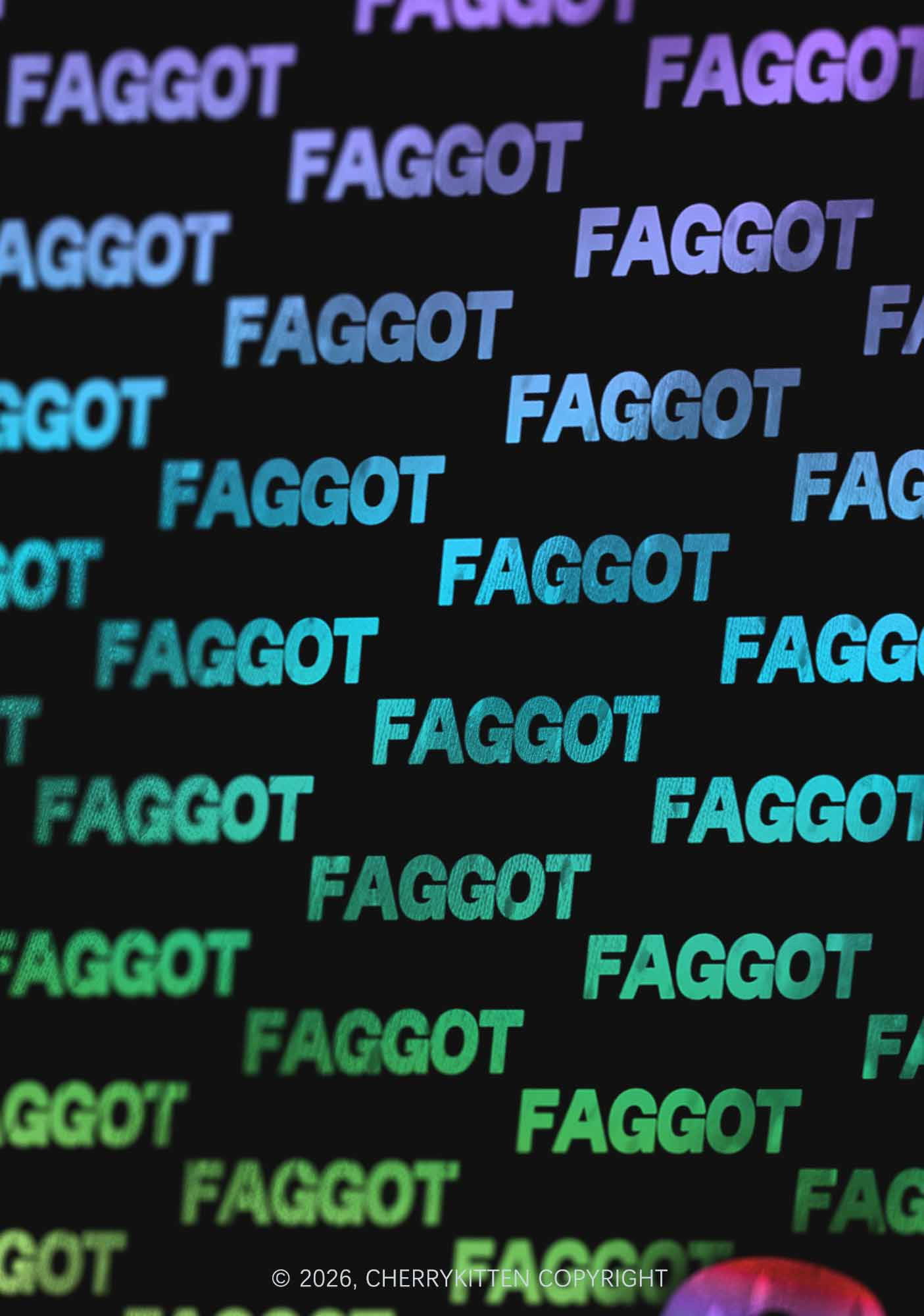 Rainbow Gradient Faggot Pride Y2K Sport Jersey Tank Cherrykitten