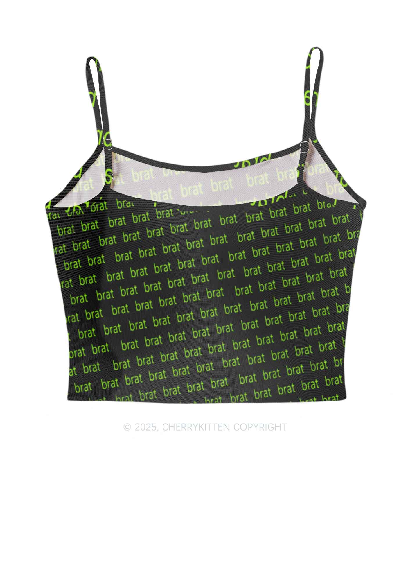 Green Brat Y2K Mesh Cami Tank Cherrykitten