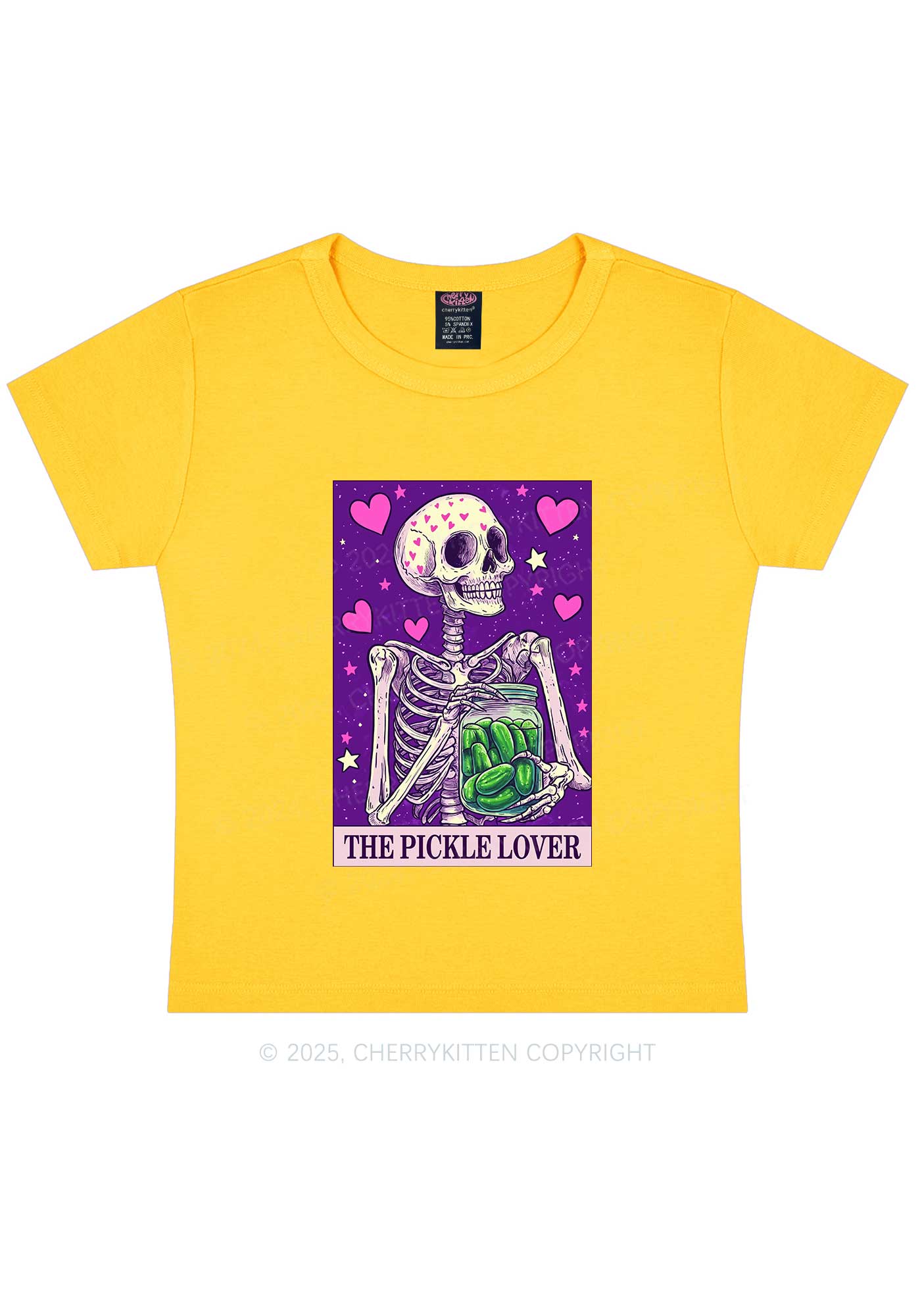 The Pickle Lover Y2K Baby Tee Cherrykitten