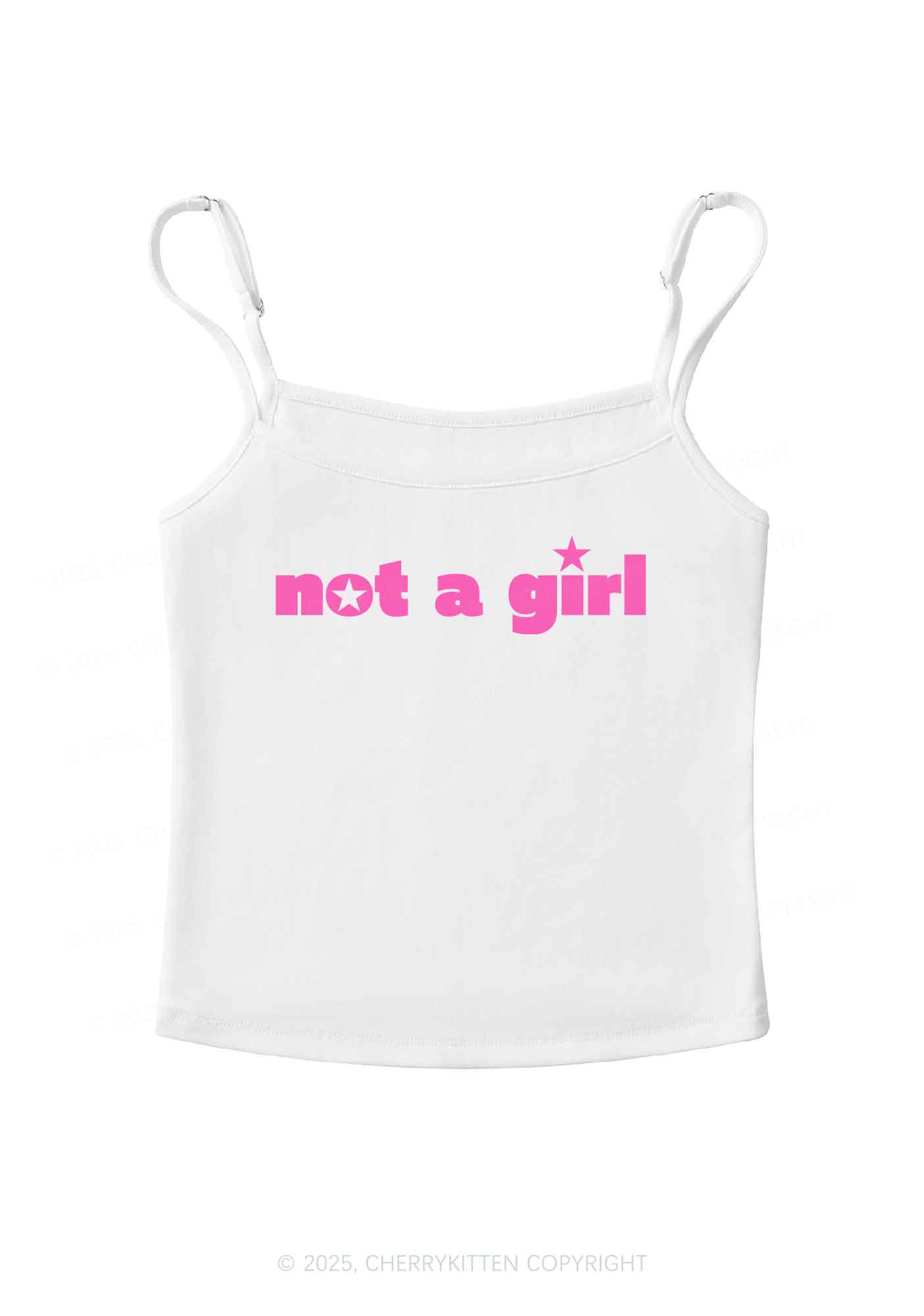 Not A Girl Y2K Spaghetti Strap Cami Cherrykitten