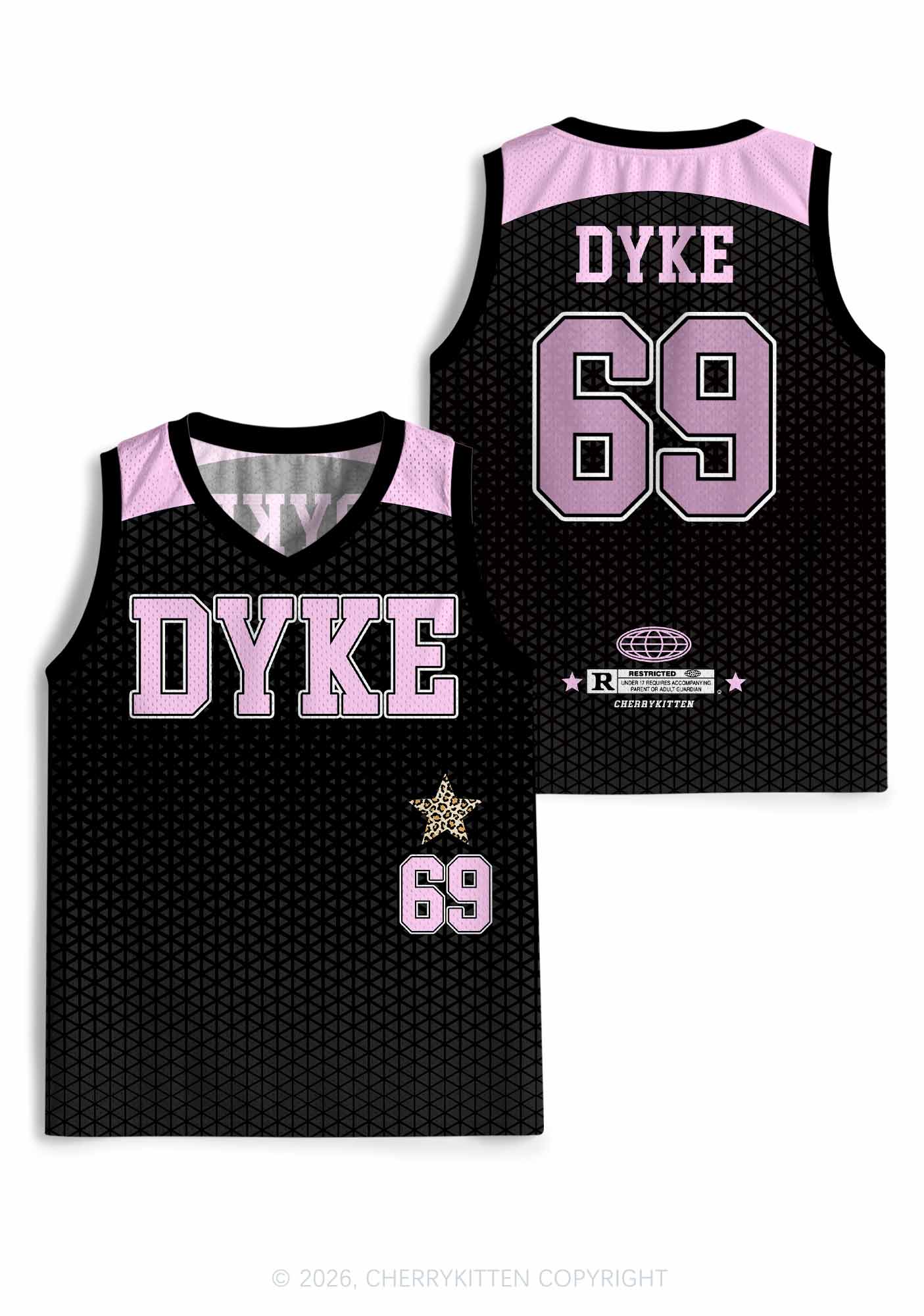 Pink Dyke Pride Y2K Sport Jersey Tank Cherrykitten