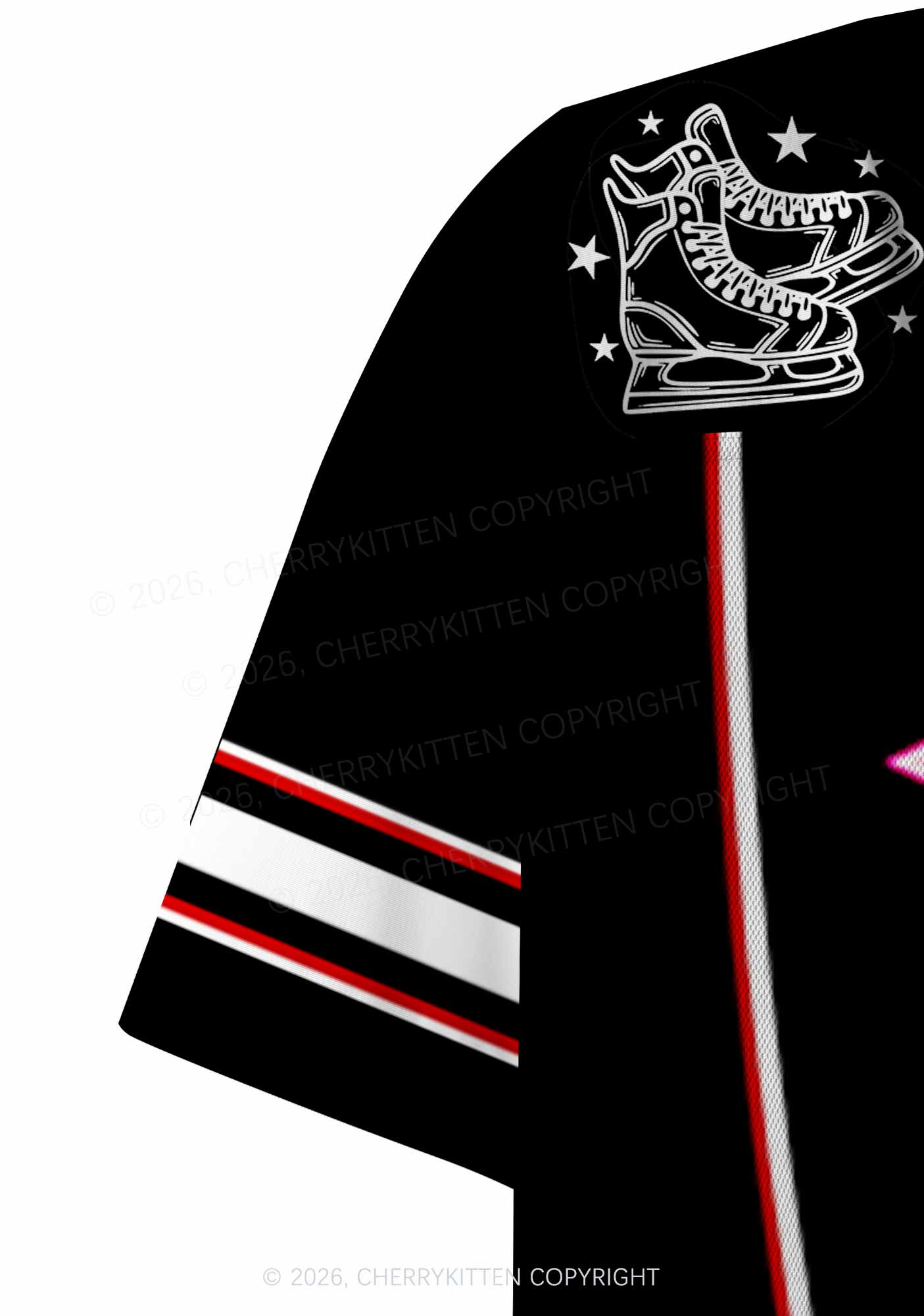 Black But Daddy I Love Them HR Y2K Crop Sport Jersey Shirts Cherrykitten