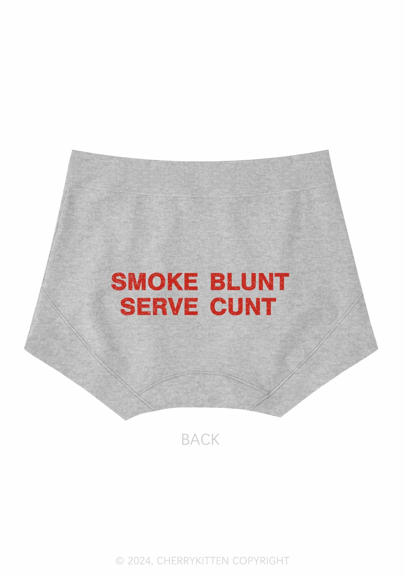 Smoke Blunt Y2K Mid Rise Waist Boyshort Cherrykitten