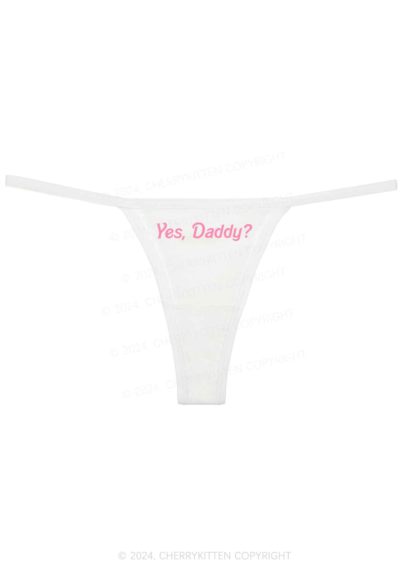 Yes Daddy Y2K Flat String Thong Cherrykitten