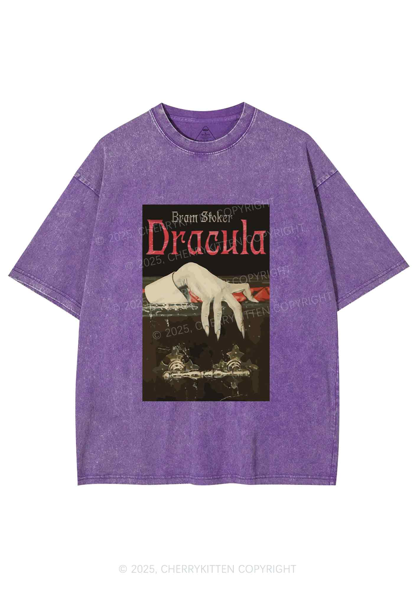 Halloween Creepy Claw Y2K Shirts Washed Tee Cherrykitten