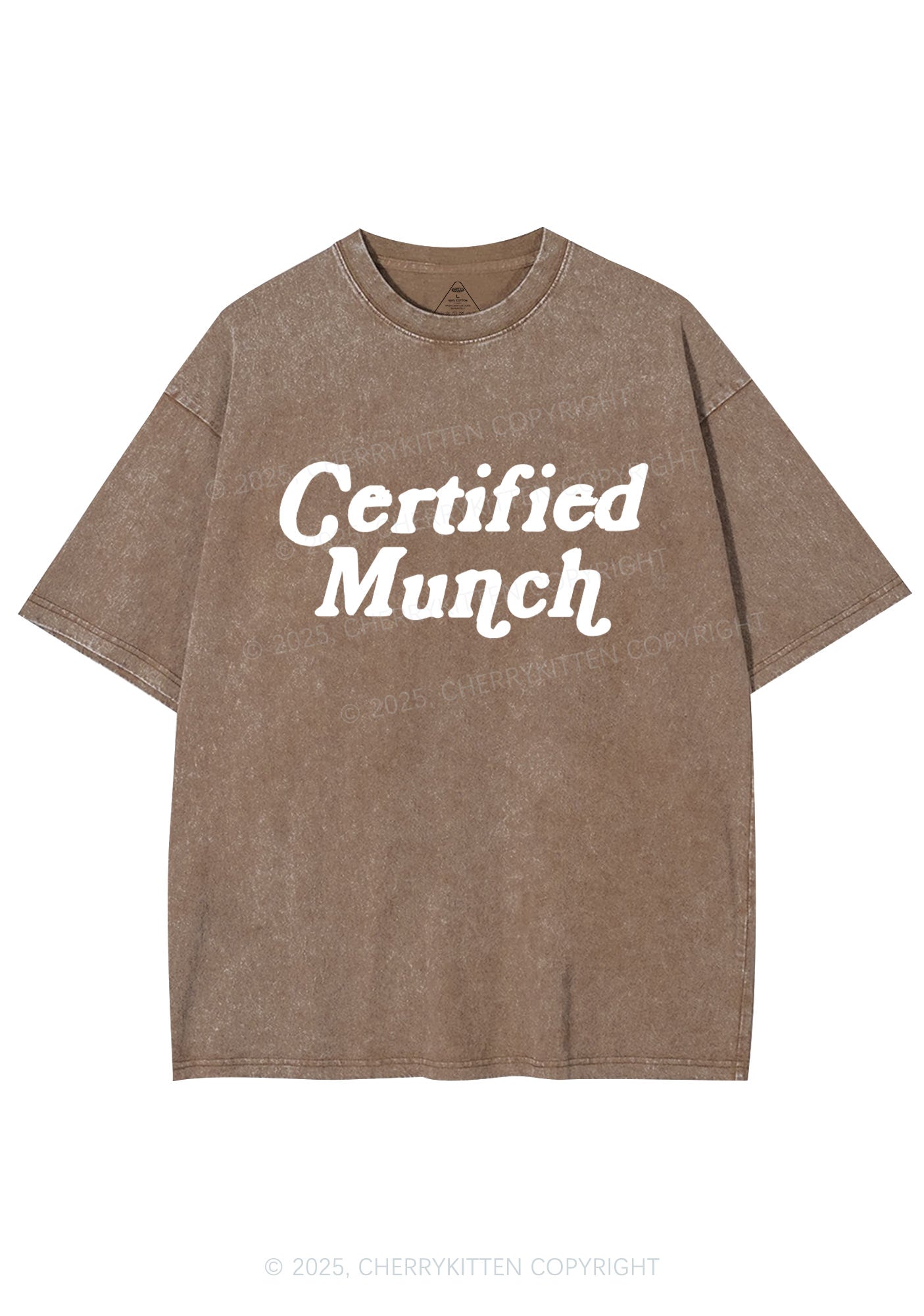 Certified Munch Y2K Shirts Washed Tee Cherrykitten