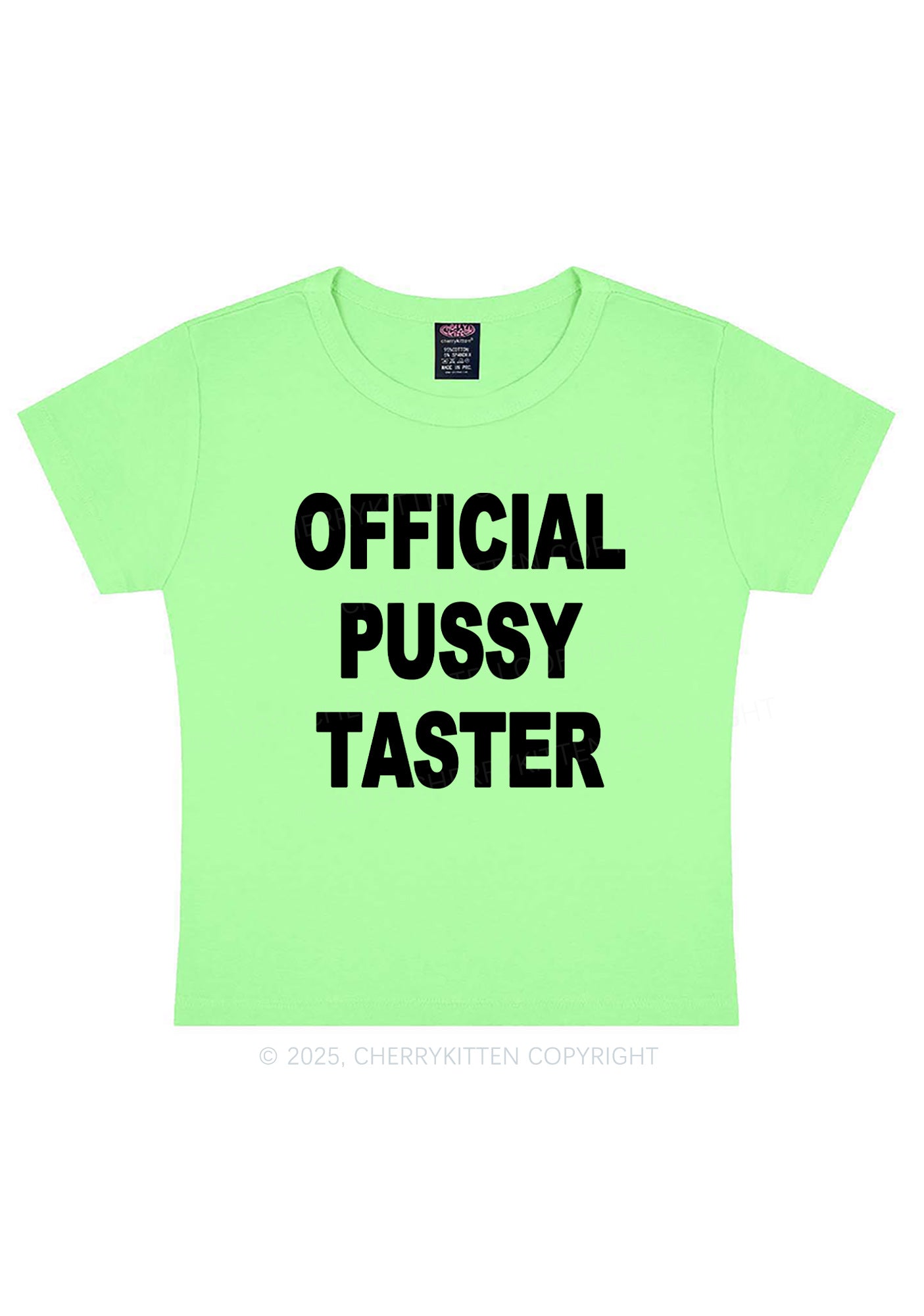 Official Puxxy Taster Y2K Baby Tee Cherrykitten