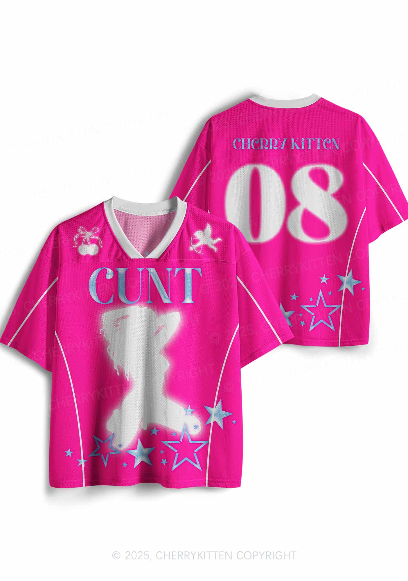 Custom Blue Cxxt Y2K Sport Jersey Shirts Cherrykitten