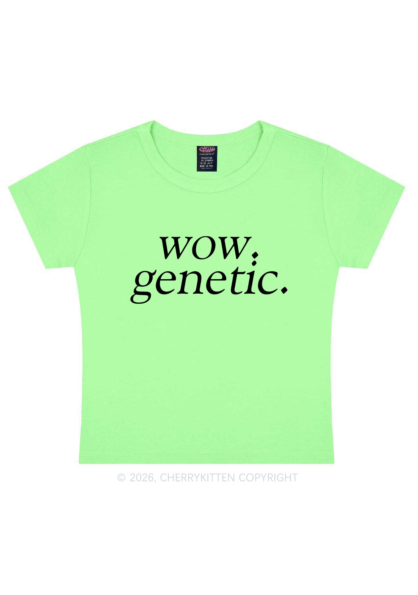 Wow Genetic HR Y2K Baby Tee Cherrykitten
