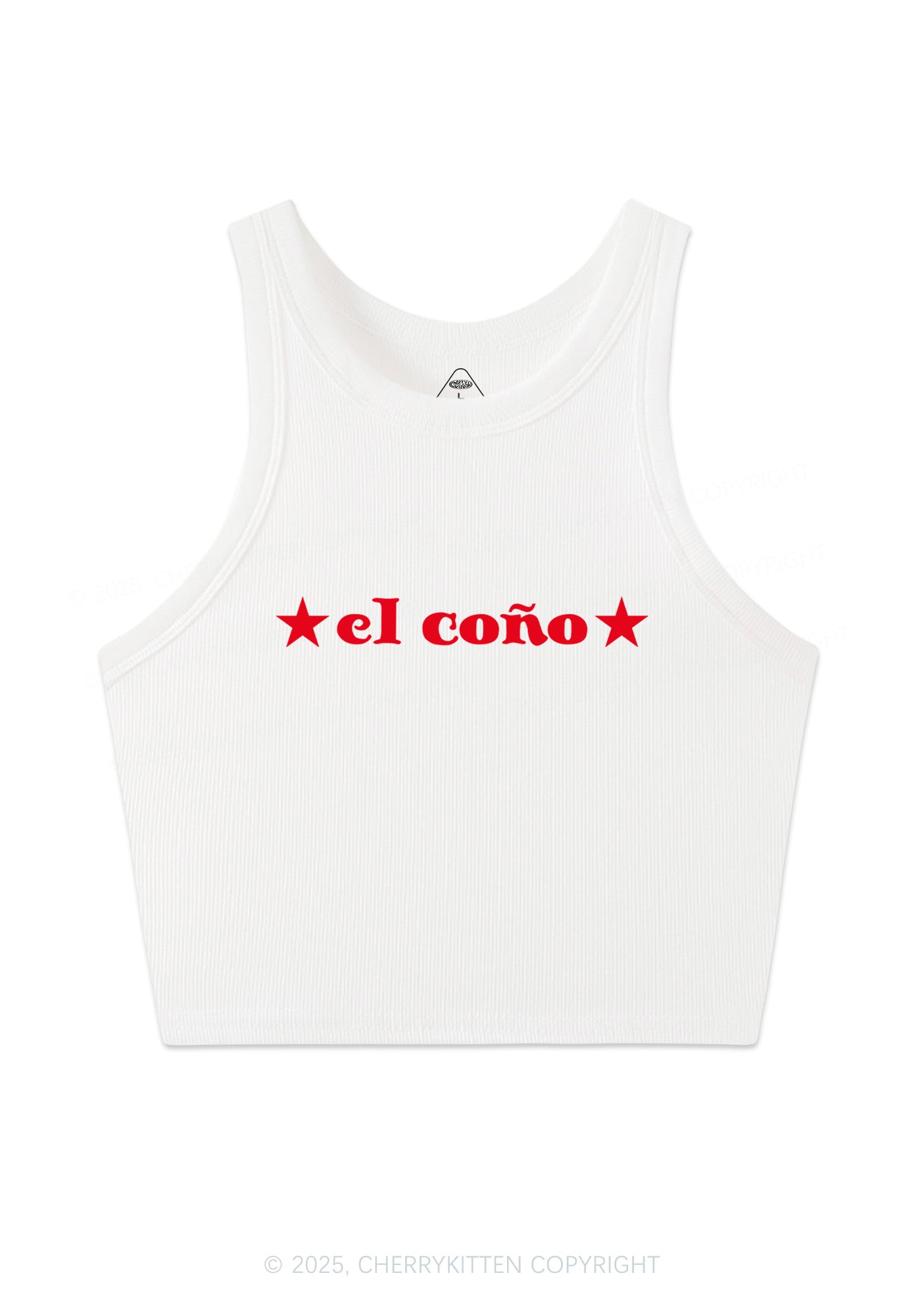 El Cono Y2K Crop Tank Top Cherrykitten