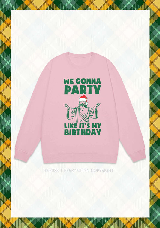 We Gonna Party Christmas Y2K Sweatshirt Cherrykitten