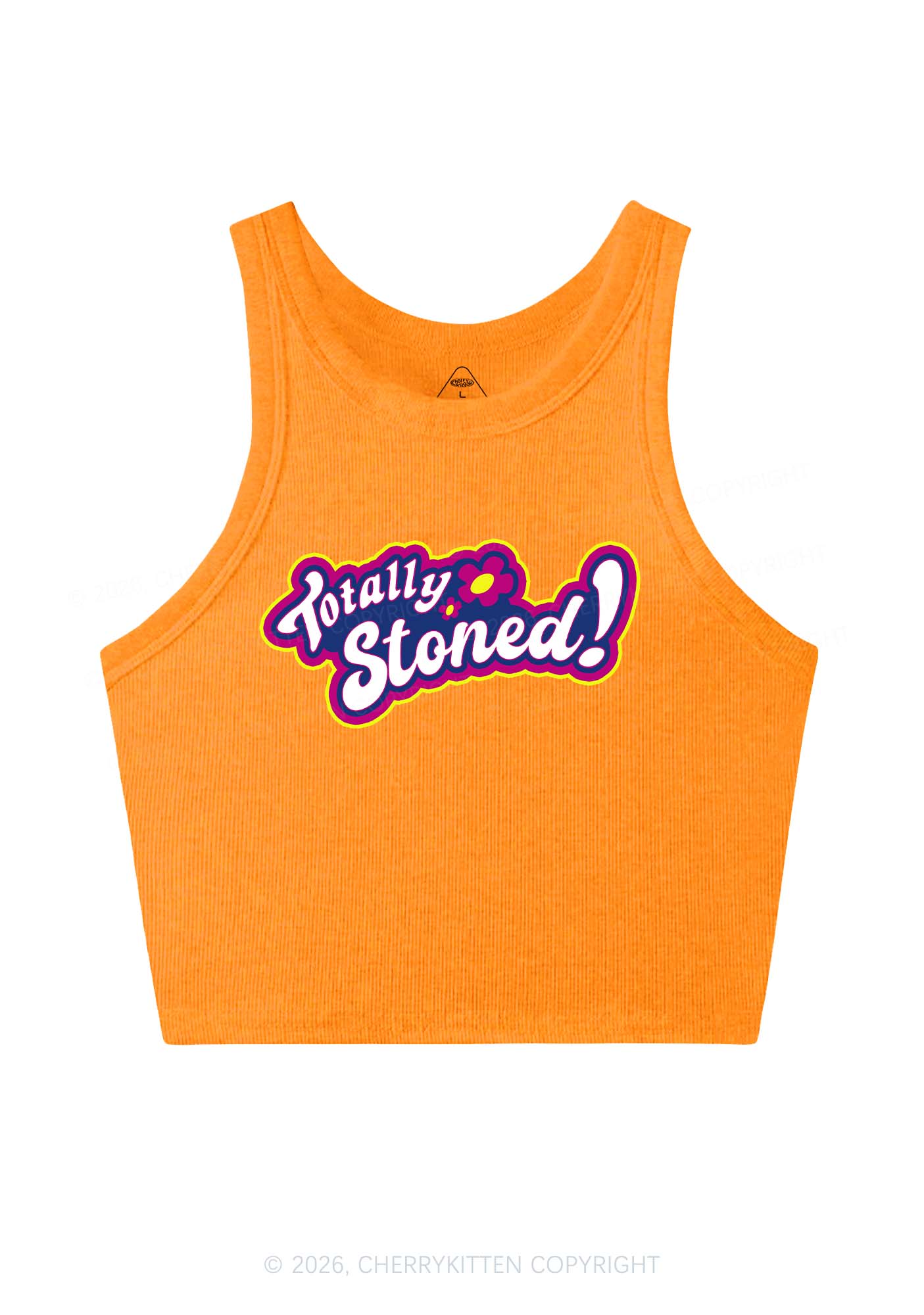 Totally Stoned Y2K Crop Tank Top Cherrykitten
