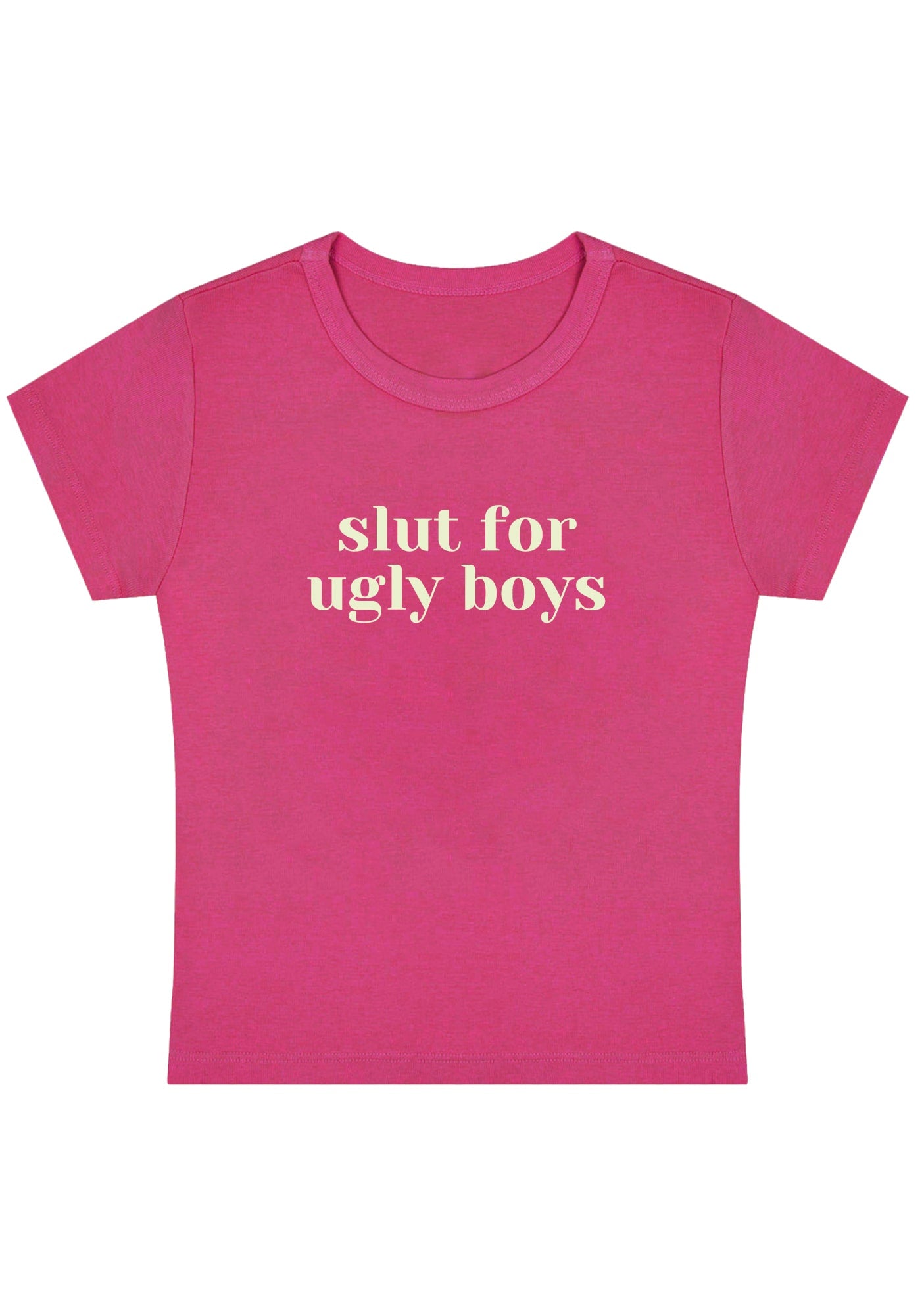 Slxt For Ugly Boys Y2K Baby Tee
