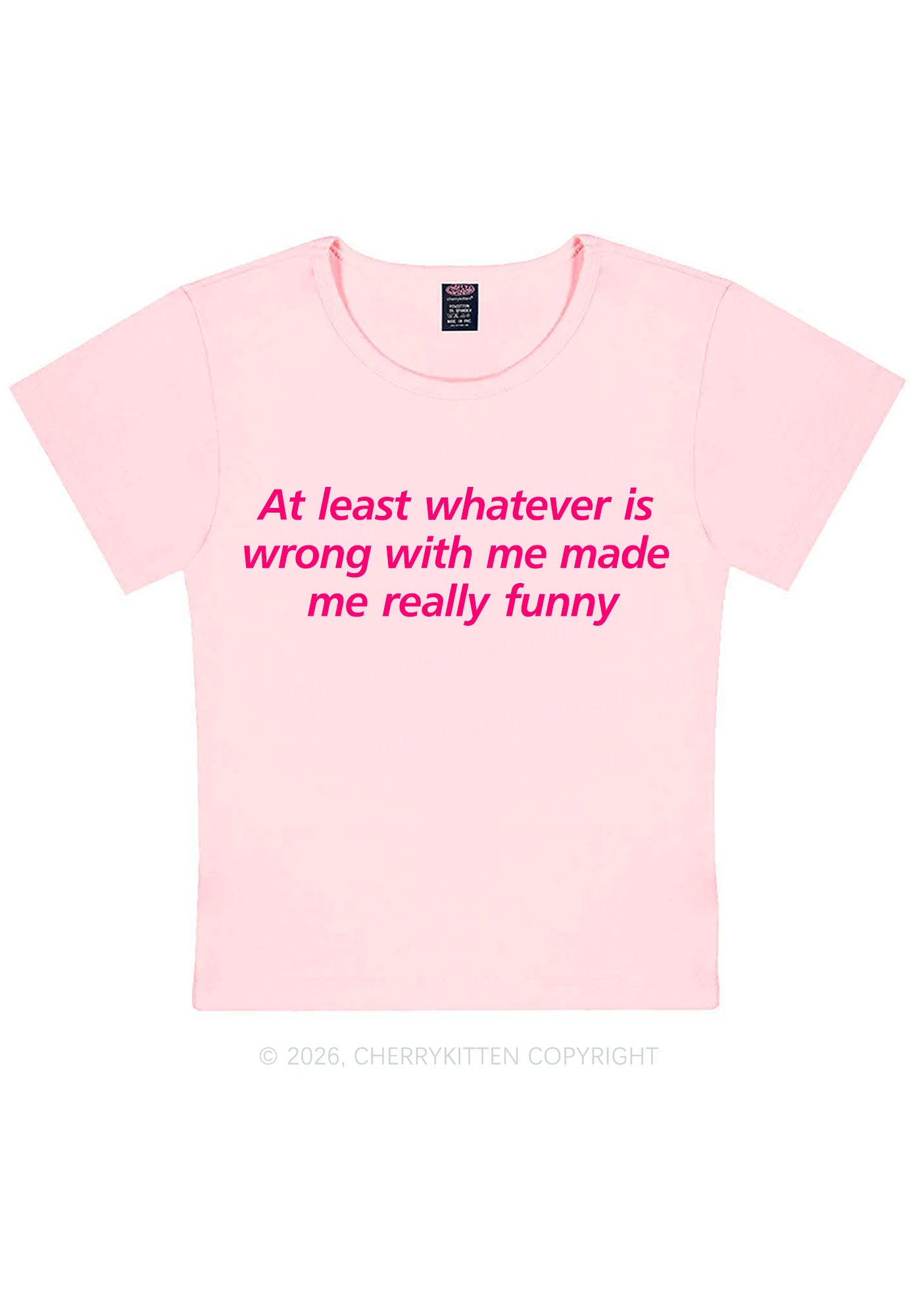 Whatever Is Wrong With Me Y2K Baby Tee Cherrykitten